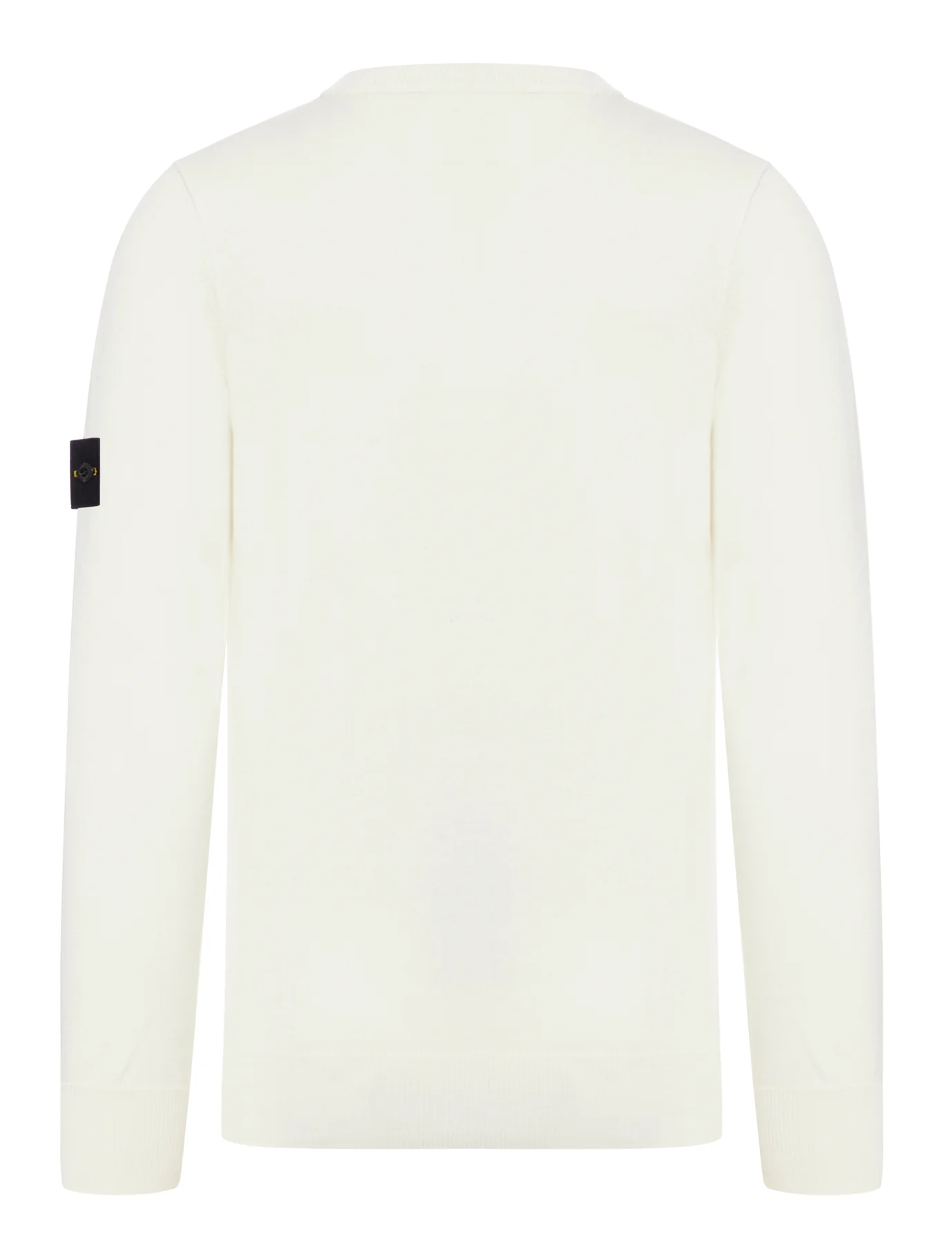 STONE ISLAND CREW NECK SWEATER WITH BADGE - Image 2