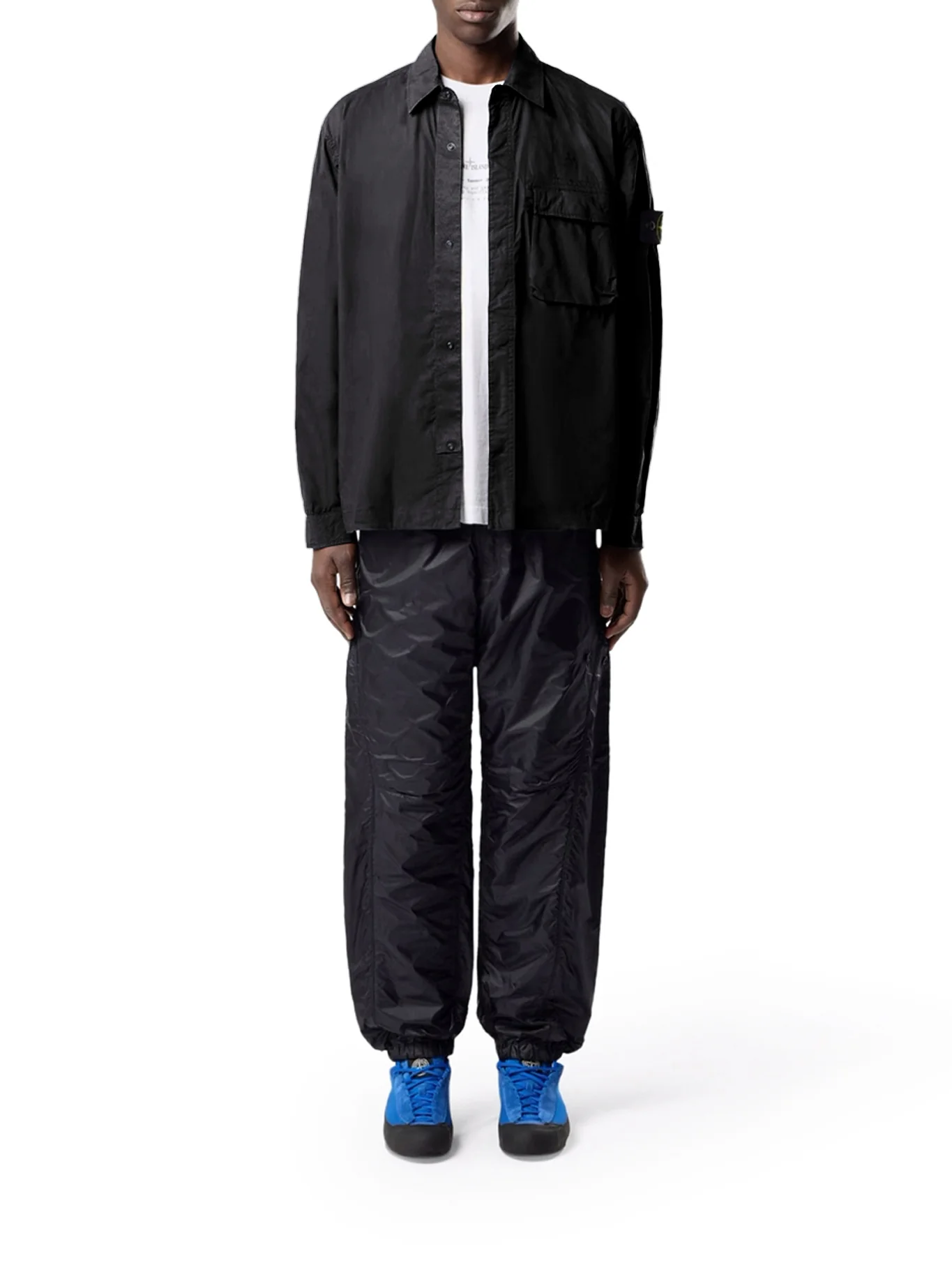 STRETCH COTTON CANVAS OVERSHIRT WITH FLAP POCKET ON THE CHEST - Image 2