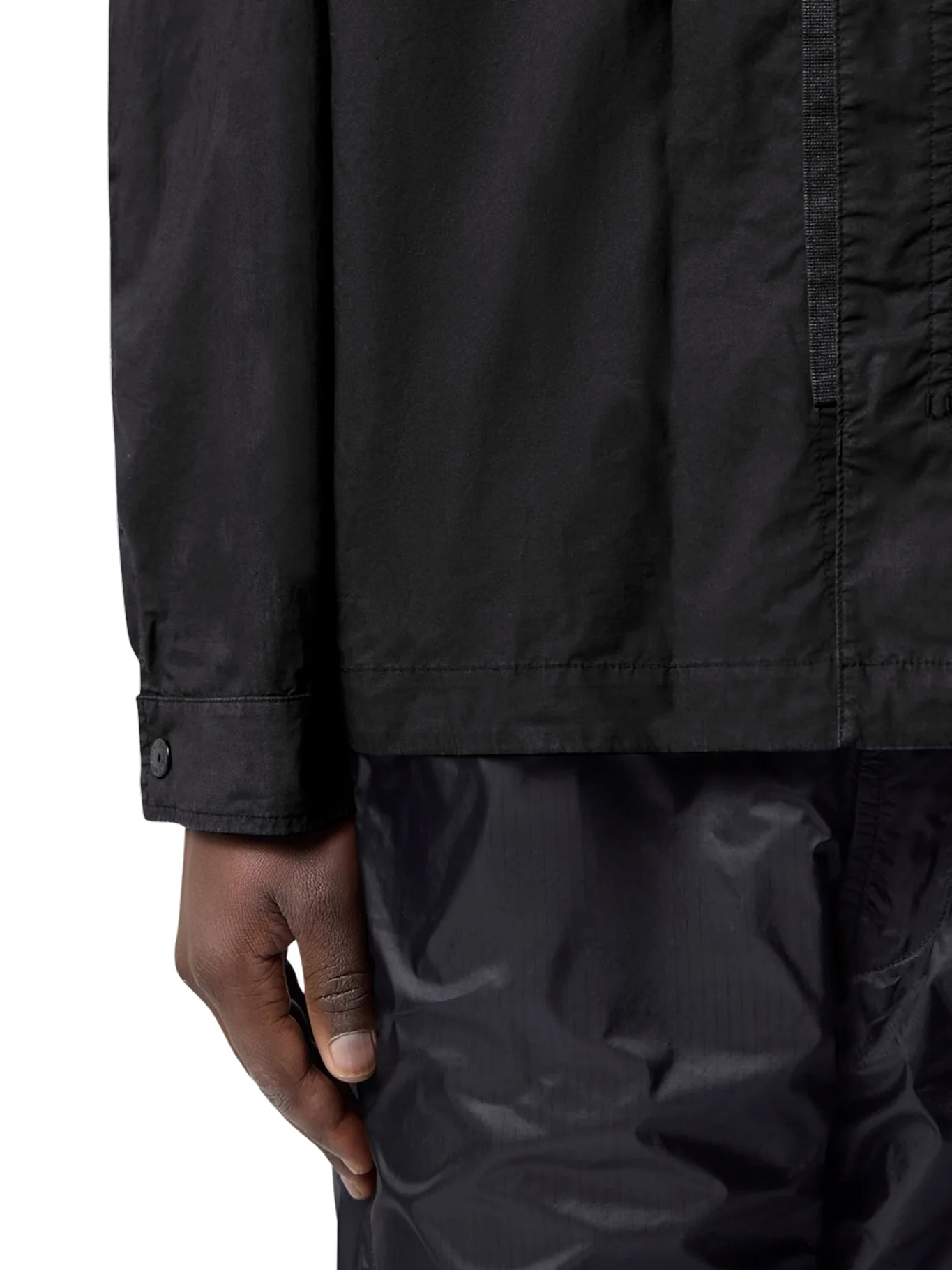 STRETCH COTTON CANVAS OVERSHIRT WITH FLAP POCKET ON THE CHEST - Image 6