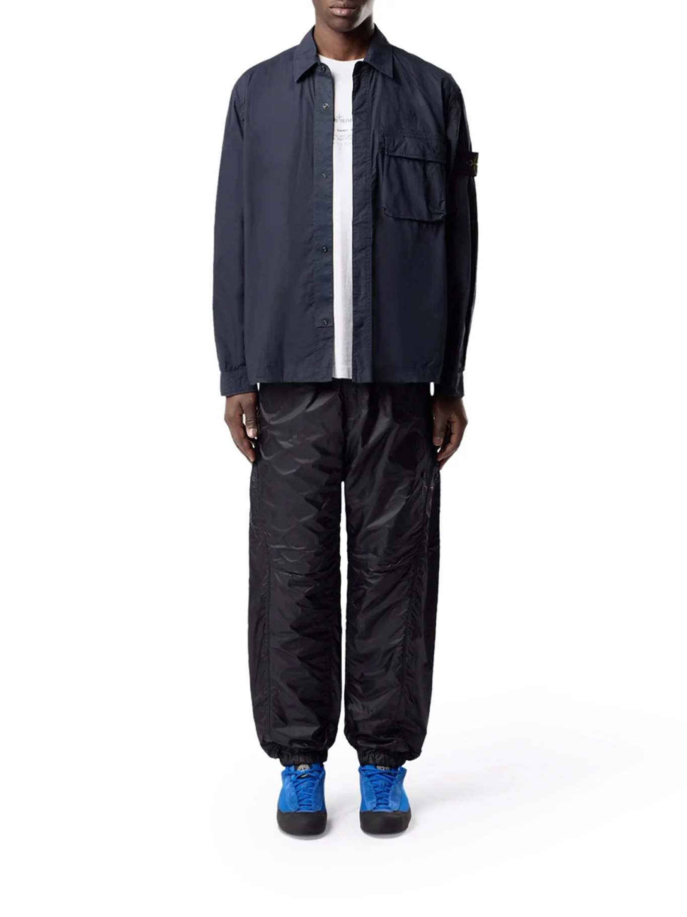 STRETCH COTTON CANVAS OVERSHIRT WITH FLAP POCKET ON THE CHEST - Image 2