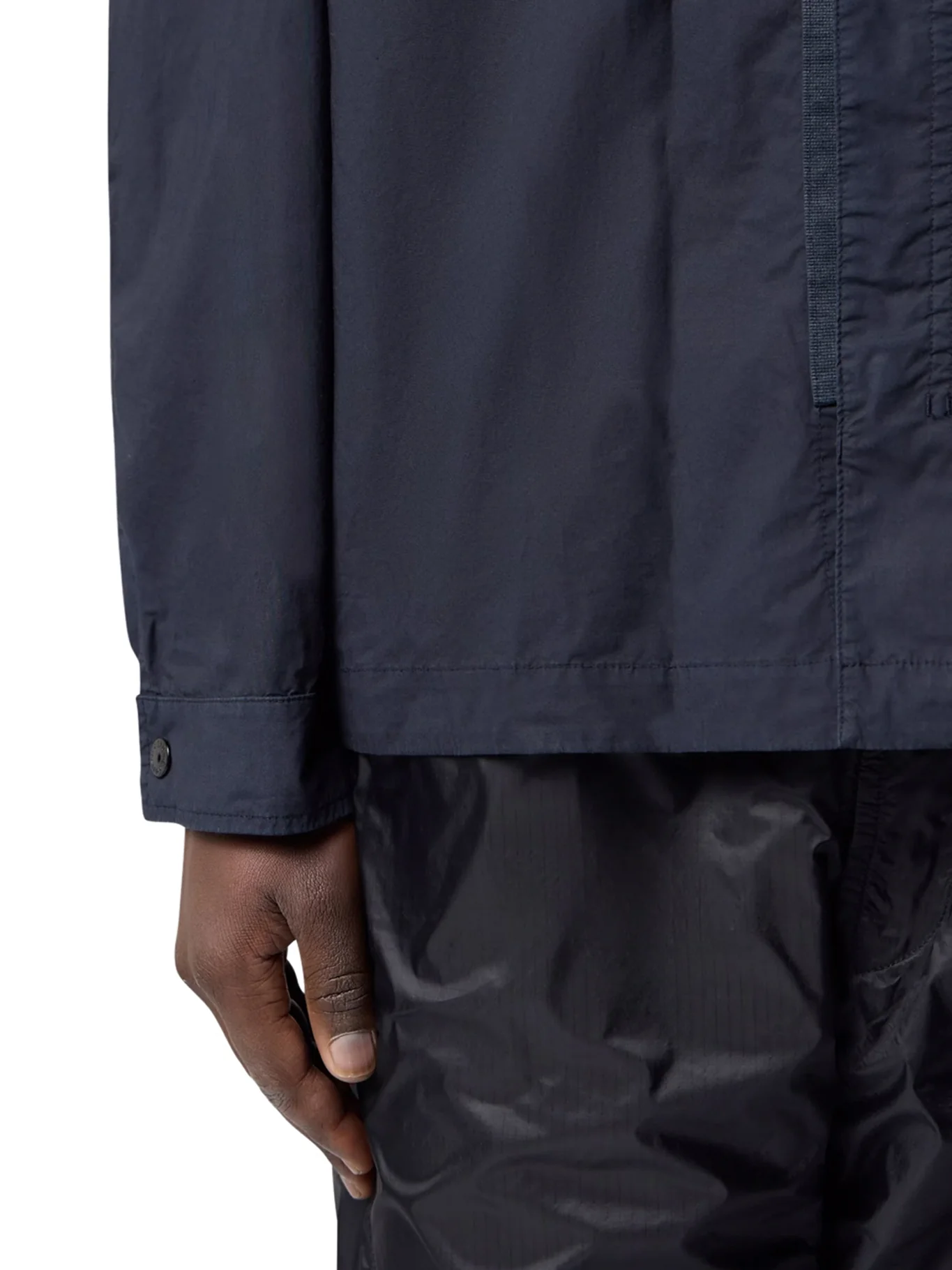 STRETCH COTTON CANVAS OVERSHIRT WITH FLAP POCKET ON THE CHEST - Image 6