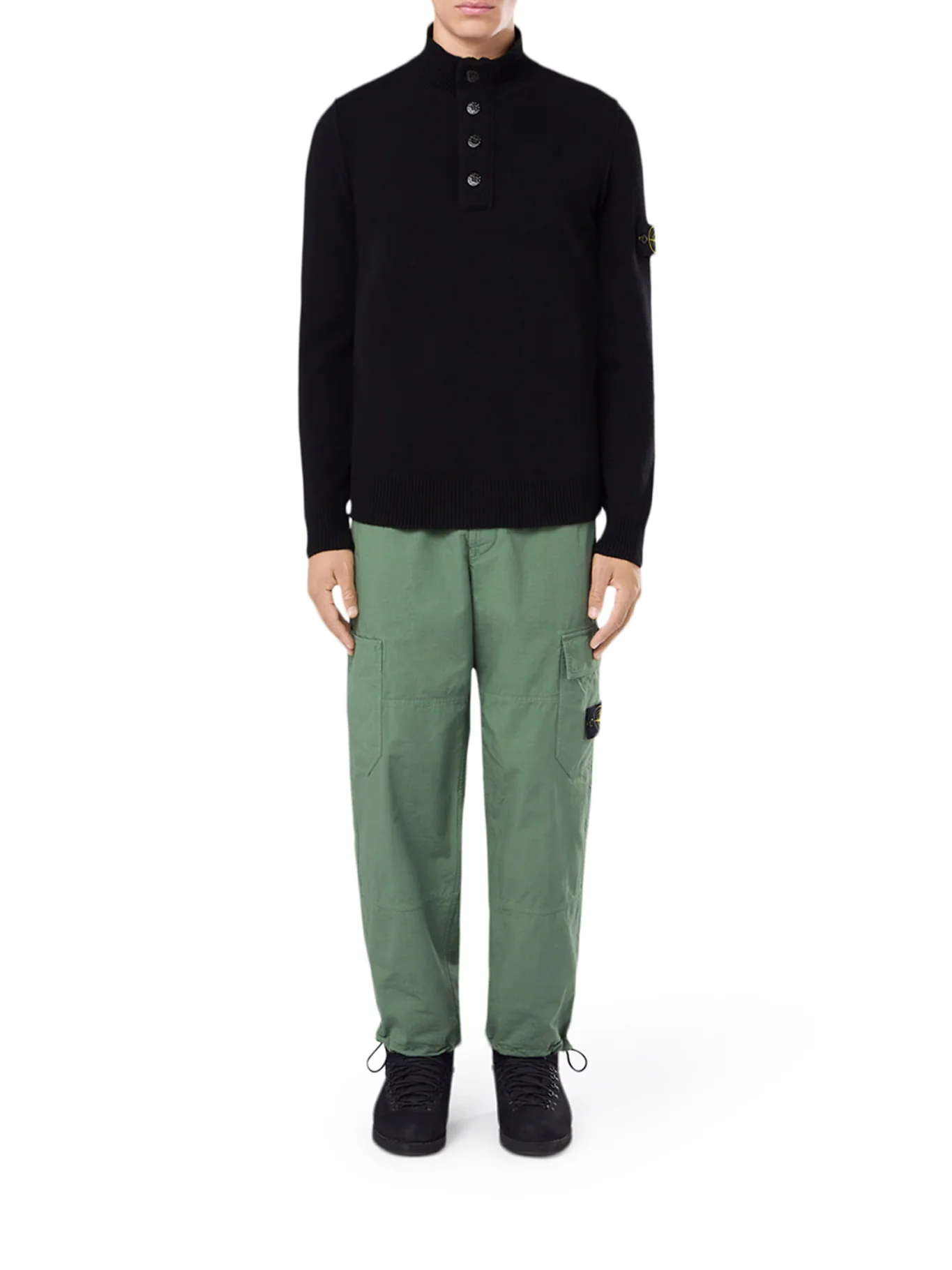 SWEATER WITH SHORT ZIP AND FELT DETAILS - Image 2