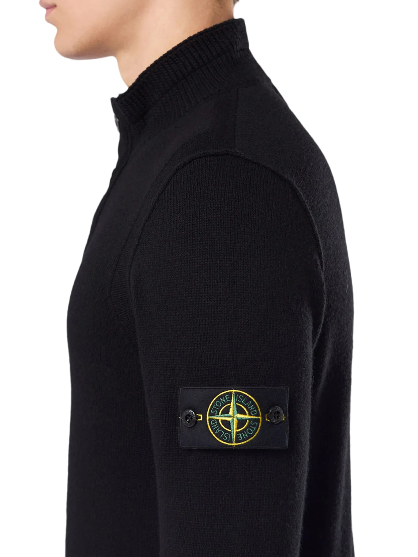 SWEATER WITH SHORT ZIP AND FELT DETAILS - Image 4