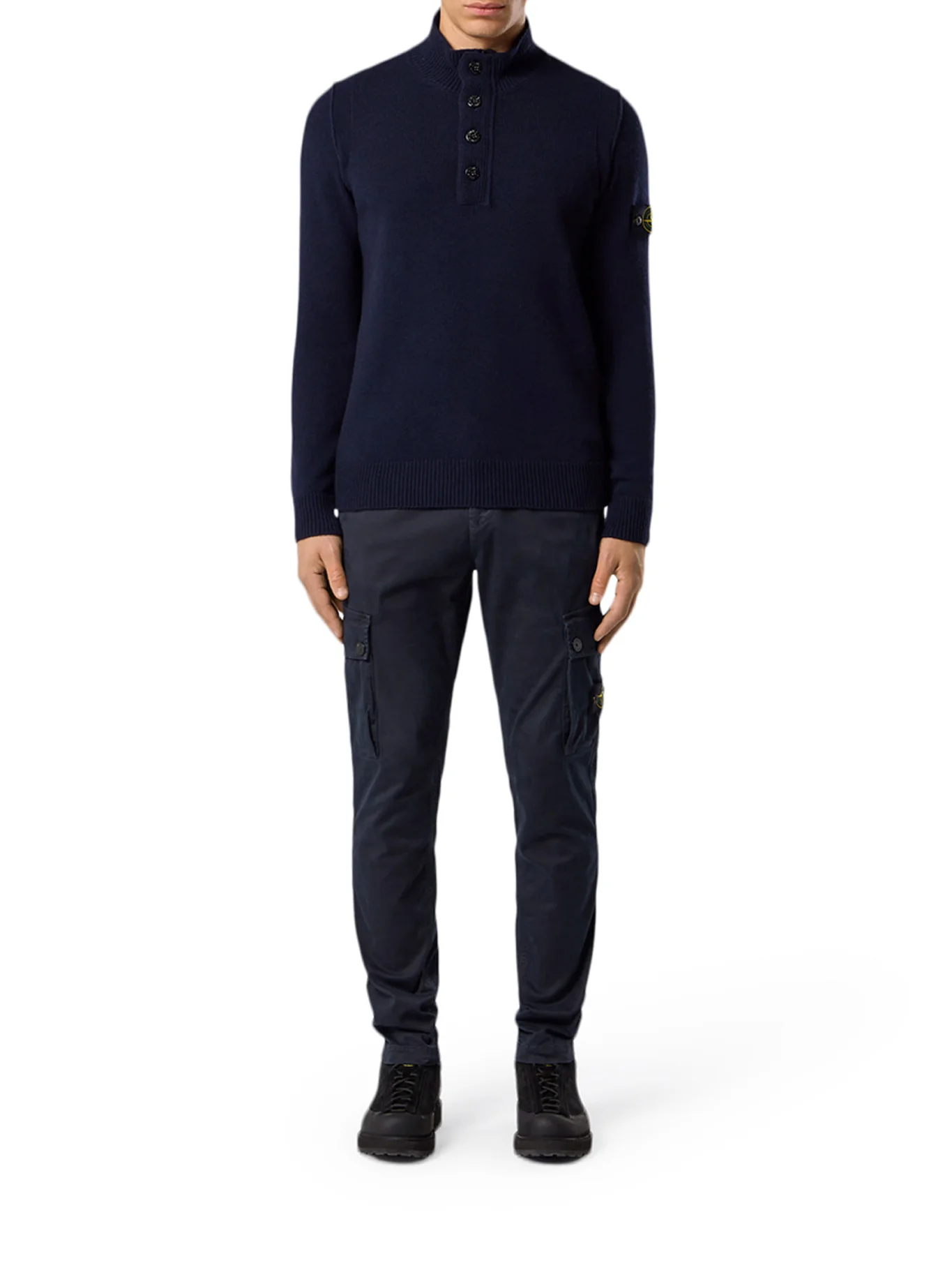 SWEATER WITH SHORT ZIP AND FELT DETAILS - Image 2