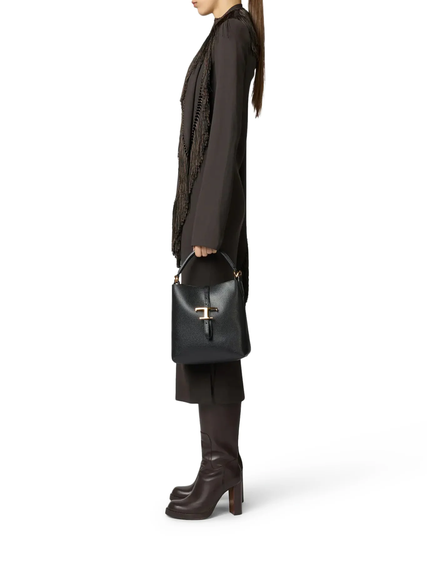 BUCKET BAG T TIMELESS IN LEATHER MINI - Image 2