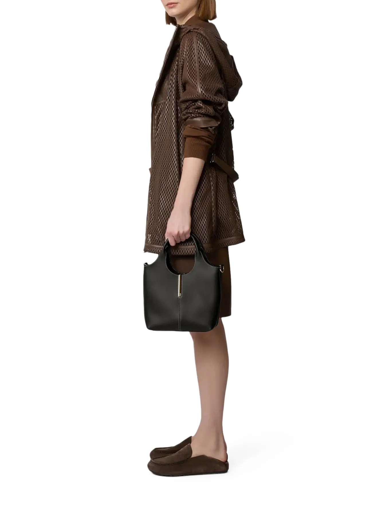 LEATHER TOTE SHOPPING BAG - Image 2