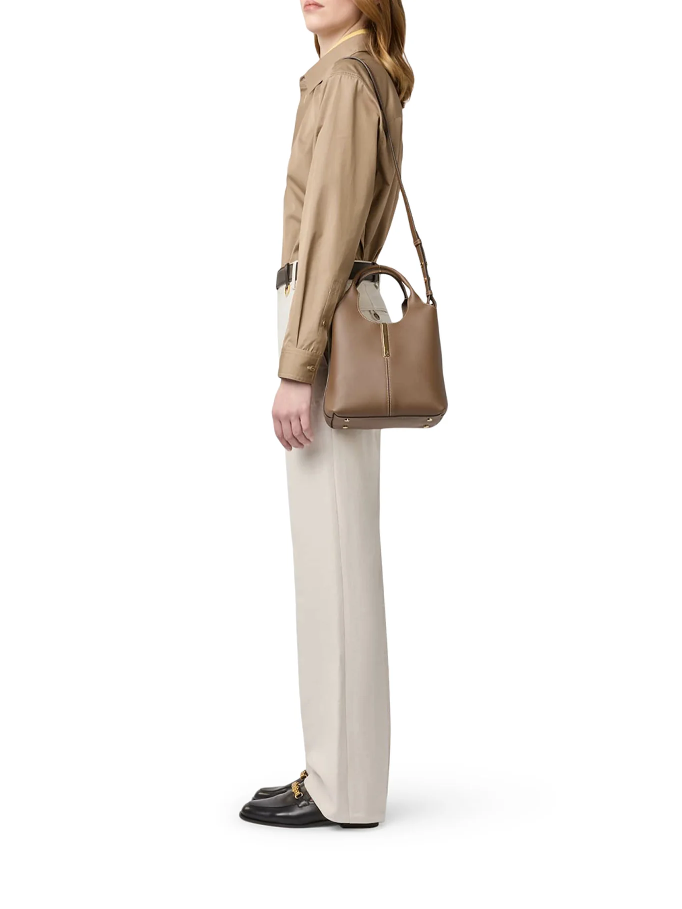 MINI LEATHER TOTE SHOPPING BAG - Image 3