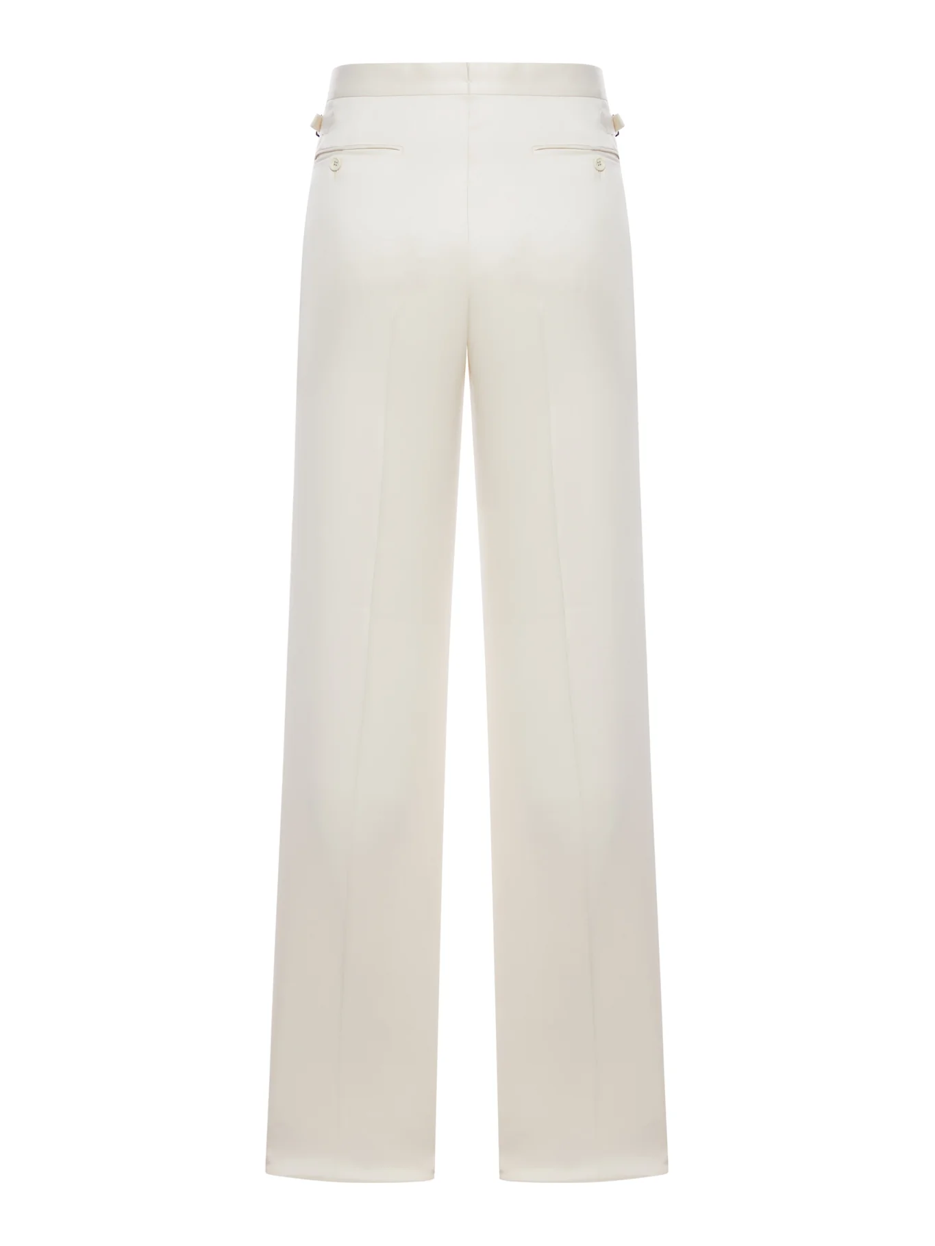 SILK GABARDINE TROUSERS WITH DOUBLE PLEATS - Image 2