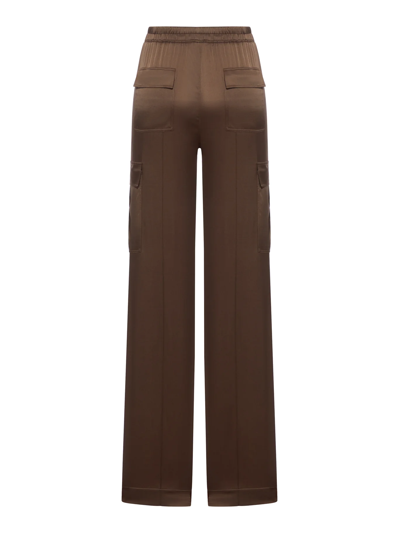 SILK SATIN CARGO PANTS - Image 2
