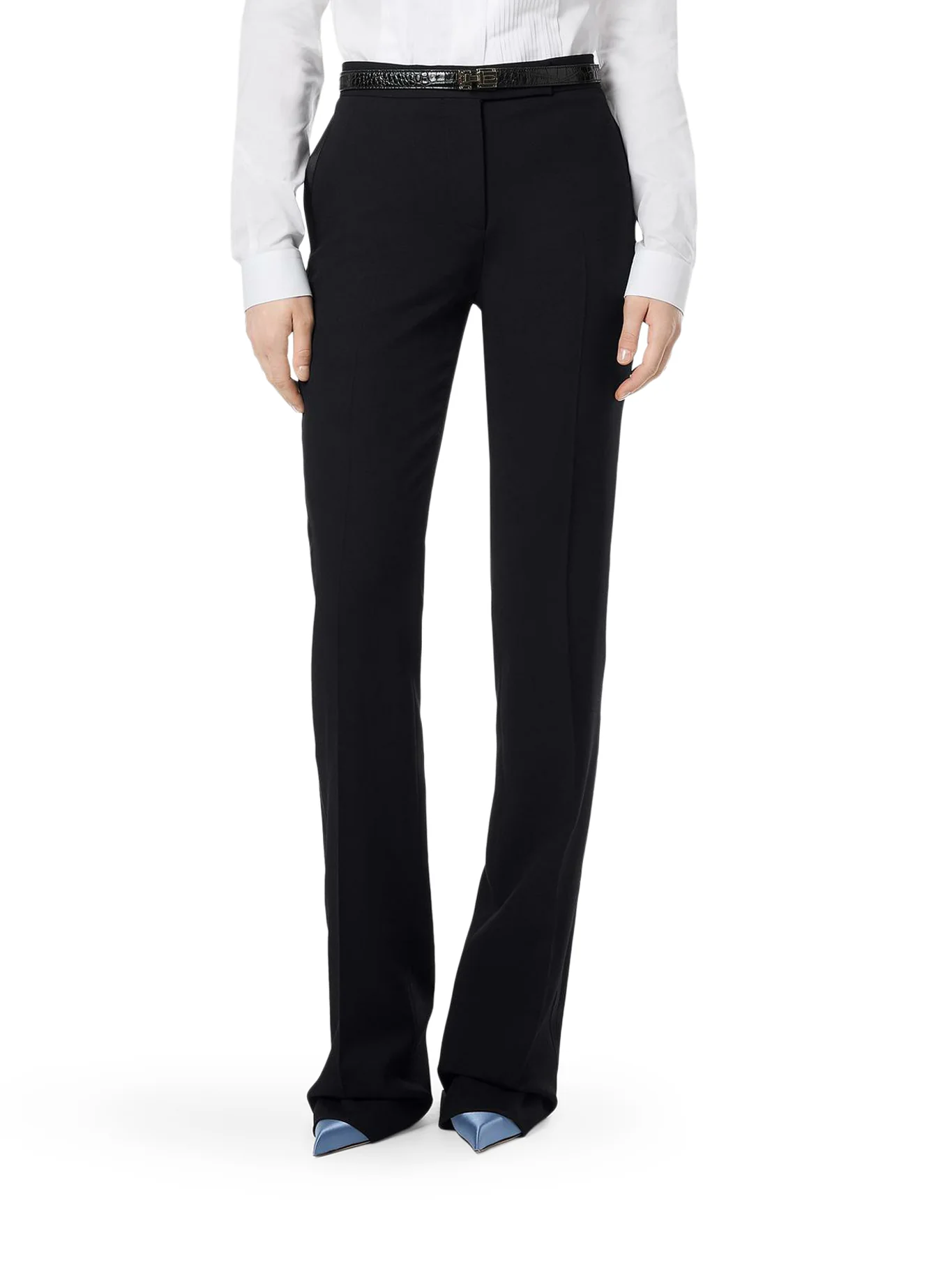 TWO-TONE TAILORED STRAIGHT TROUSERS - Image 3