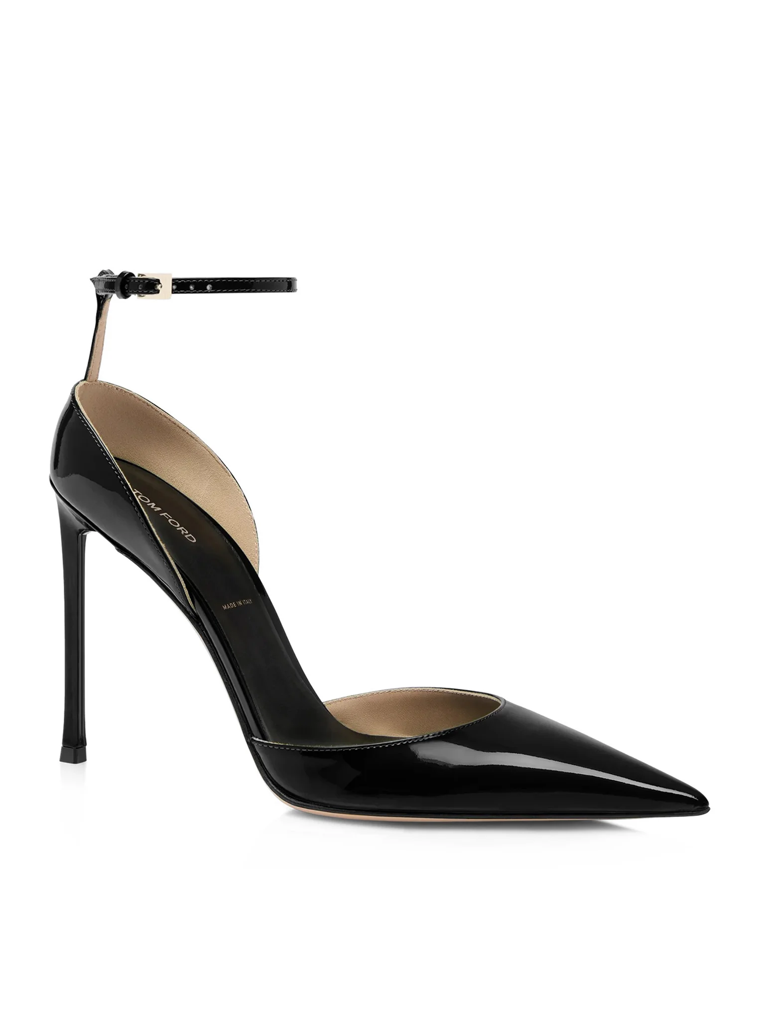 VERTIGO PATENT LEATHER DÉCOLLETÉ WITH ANKLE STRAP - Image 4