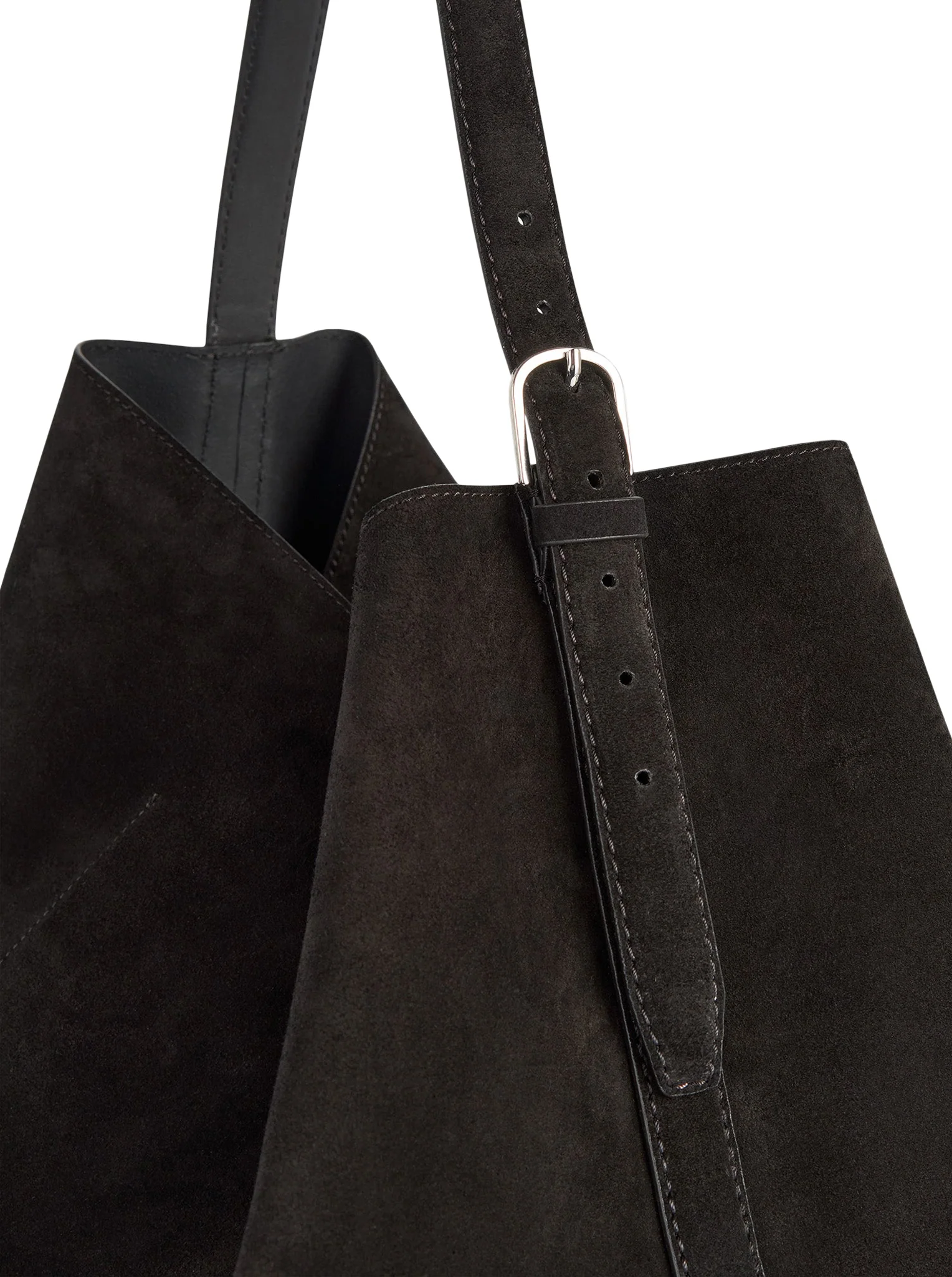BELTED SUEDE TOTE BAG - Image 5
