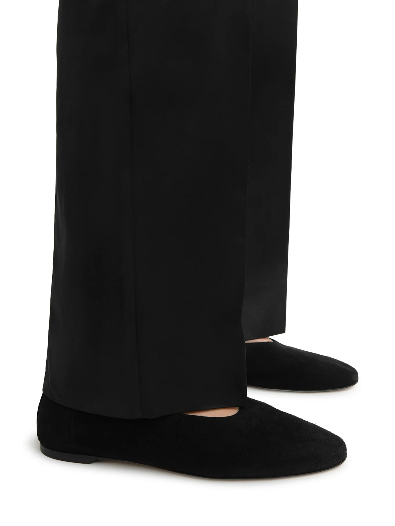 BLACK SUEDE BALLERINAS - Image 2