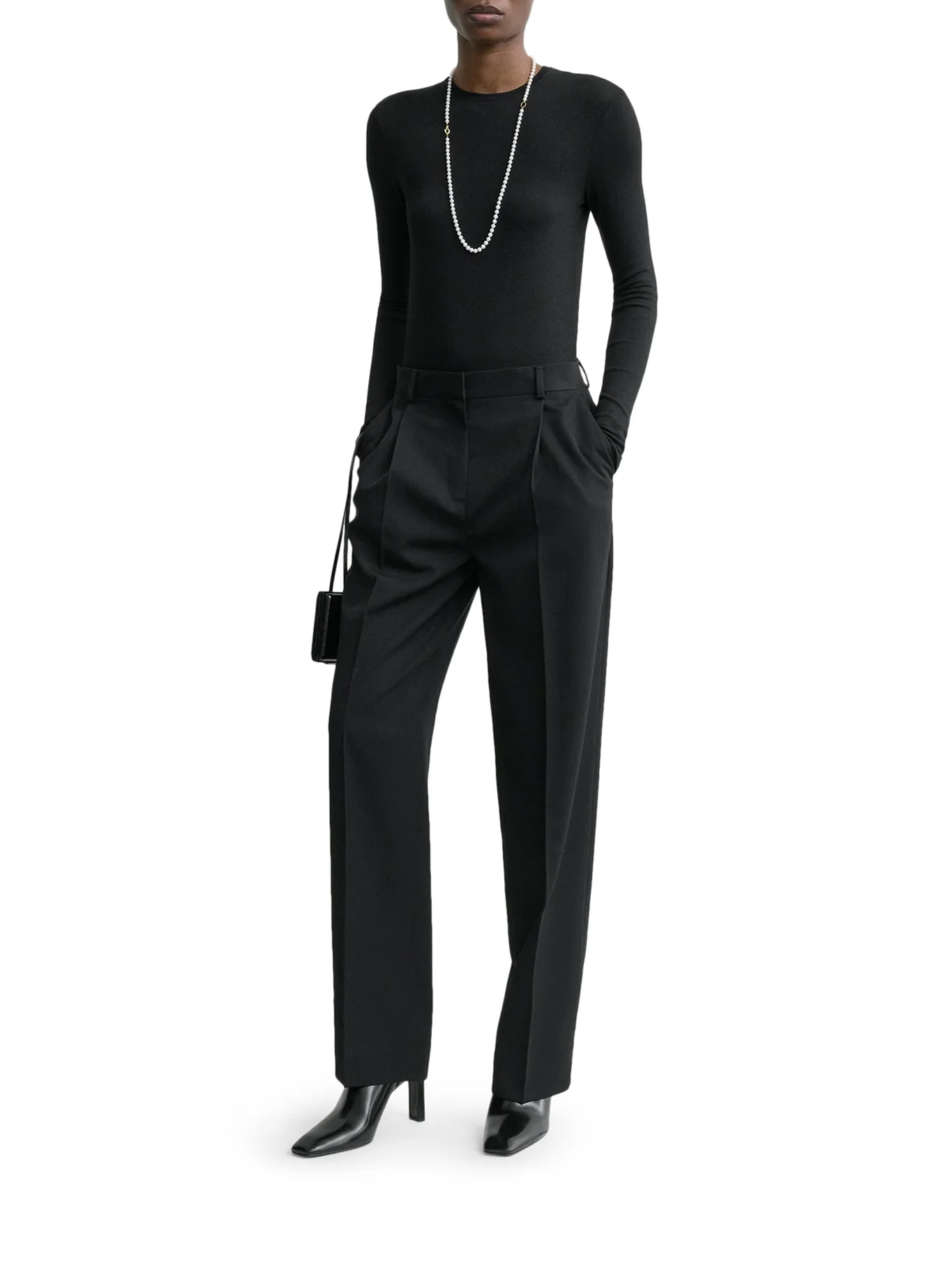 BLACK TAILORED TROUSERS - Image 2