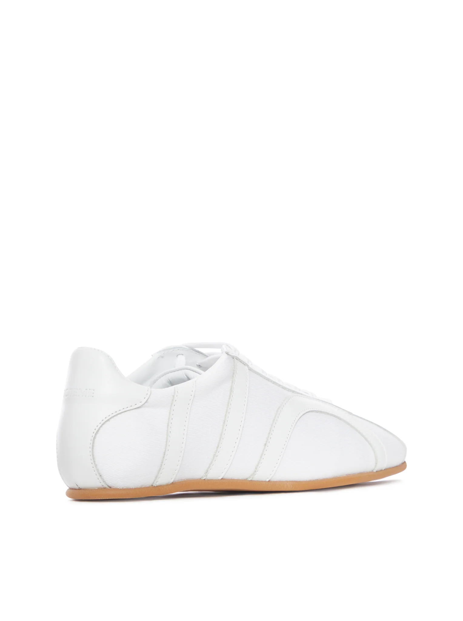COTTON CANVAS SNEAKERS WITH LEATHER INSERTS - Image 3