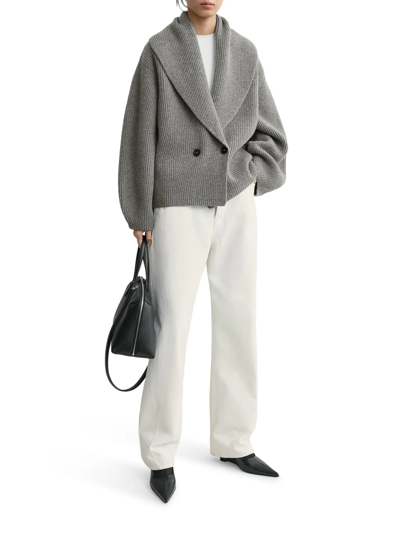 CARDIGAN WITH SHAWL LAPEL - Image 2