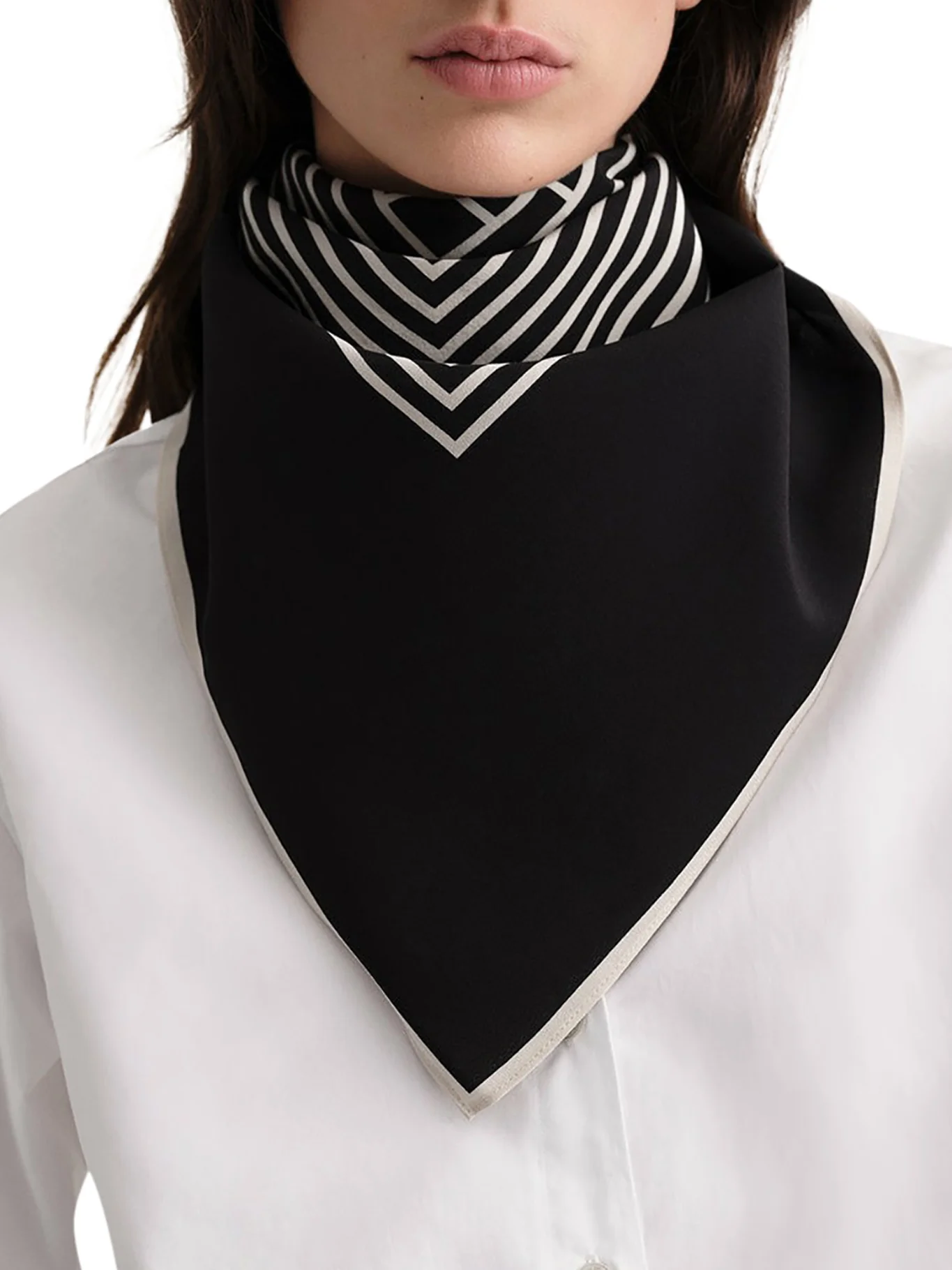 SILK SCARF WITH MONOGRAM - Image 2