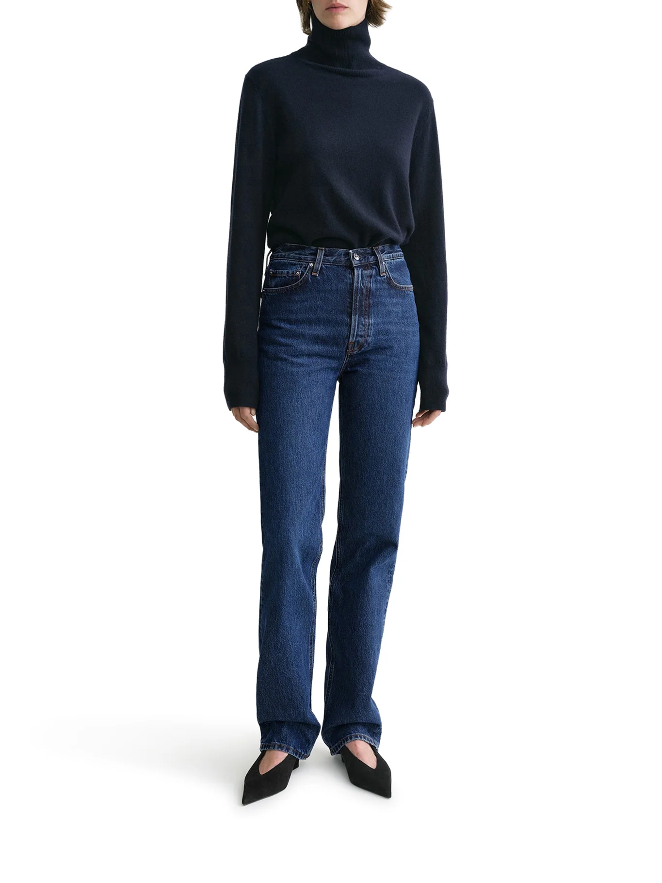 CLASSIC CUT DENIM FULL LENGTH DARK BLUE - Image 2