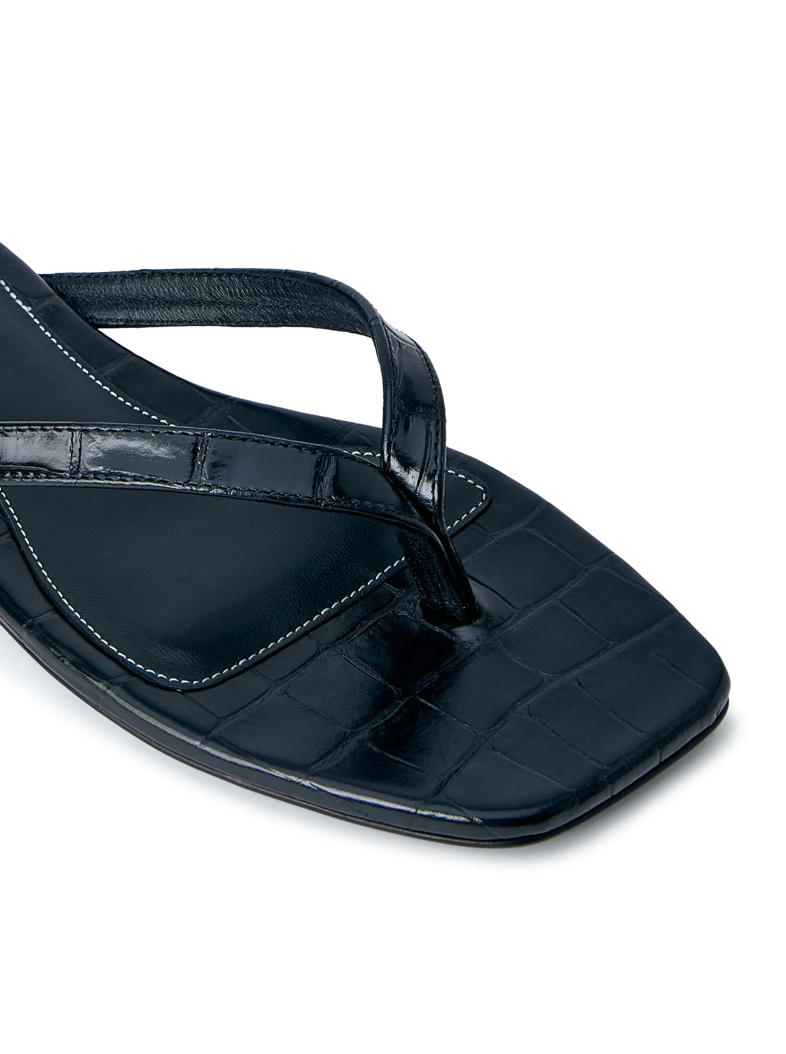 CROCO-EMBOSSED FLIP-FLOPS - Image 6