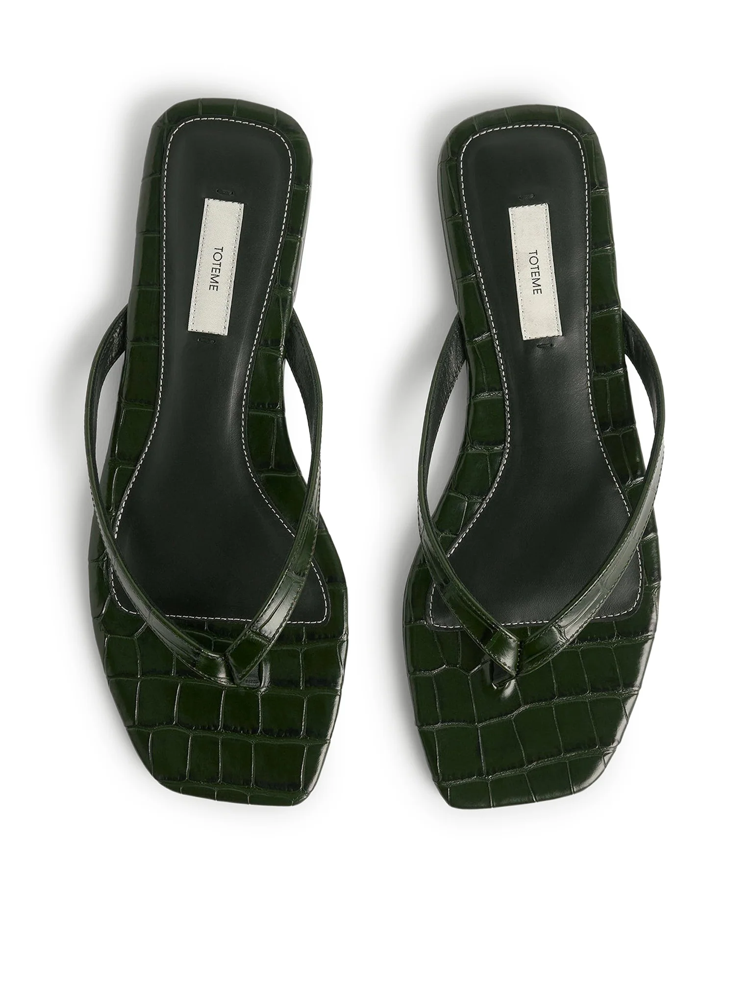 CROCO-EMBOSSED FLIP-FLOPS - Image 5
