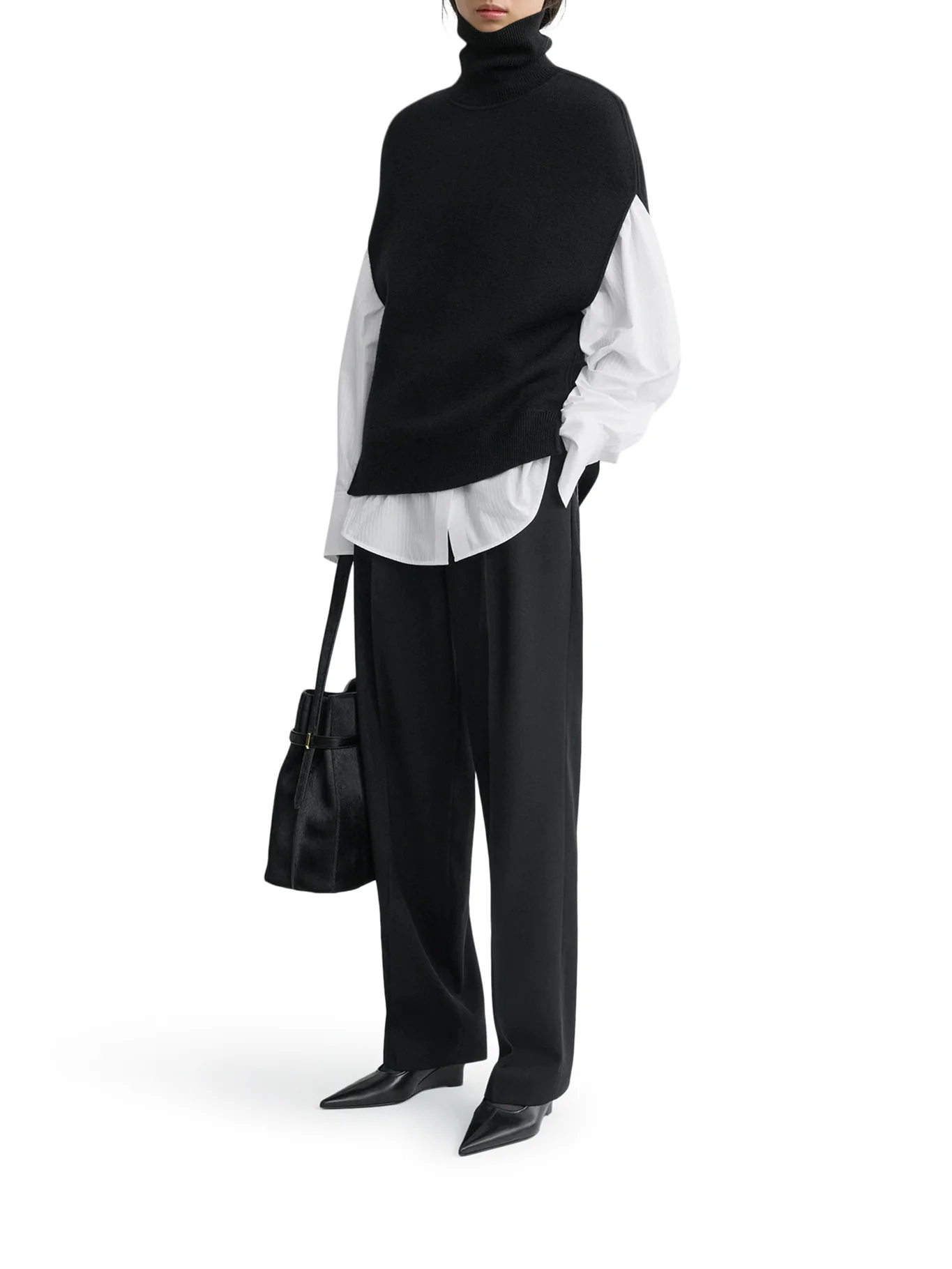 DOUBLE-KNIT WOOL VEST - Image 2