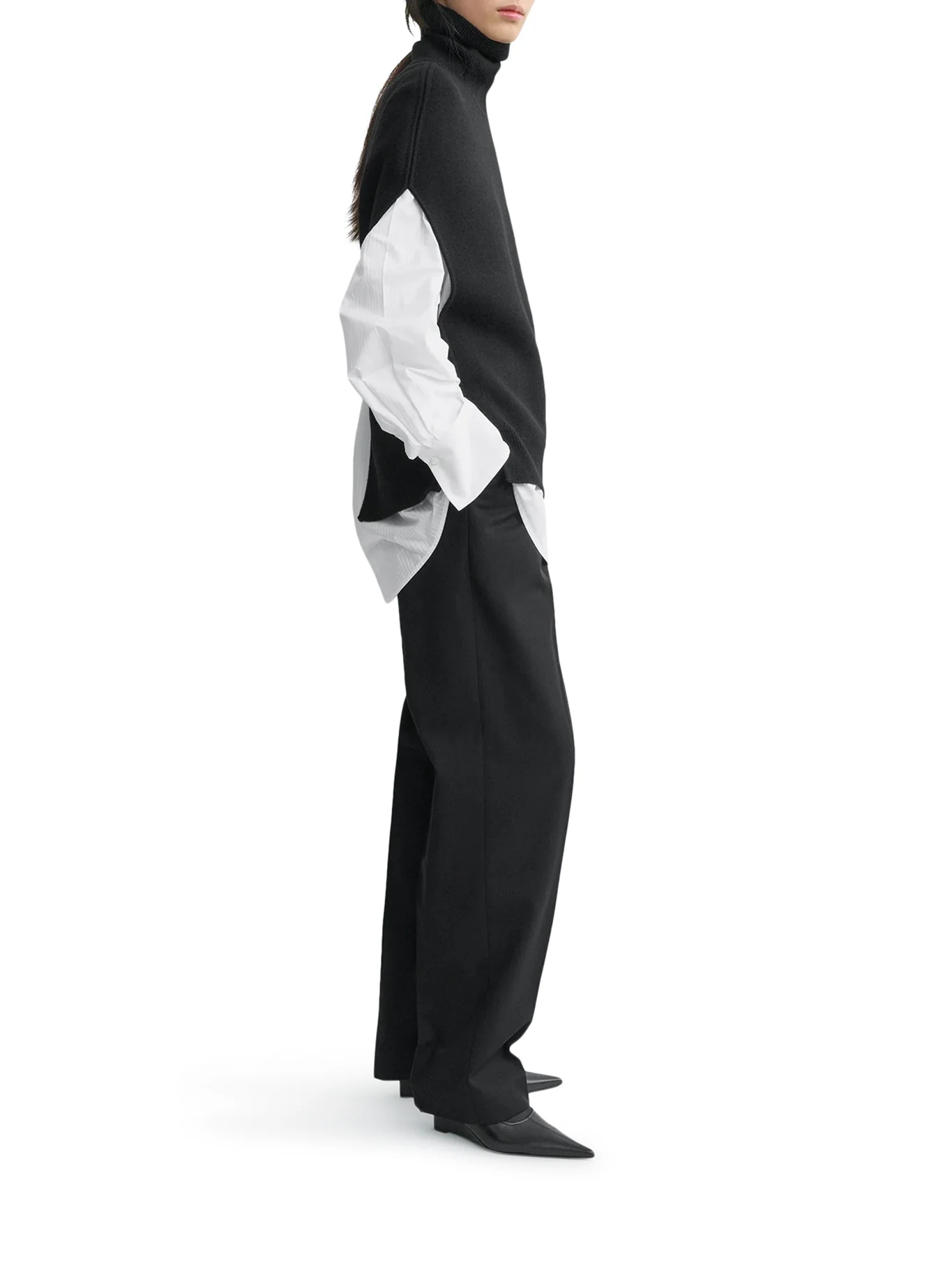 DOUBLE-KNIT WOOL VEST - Image 4