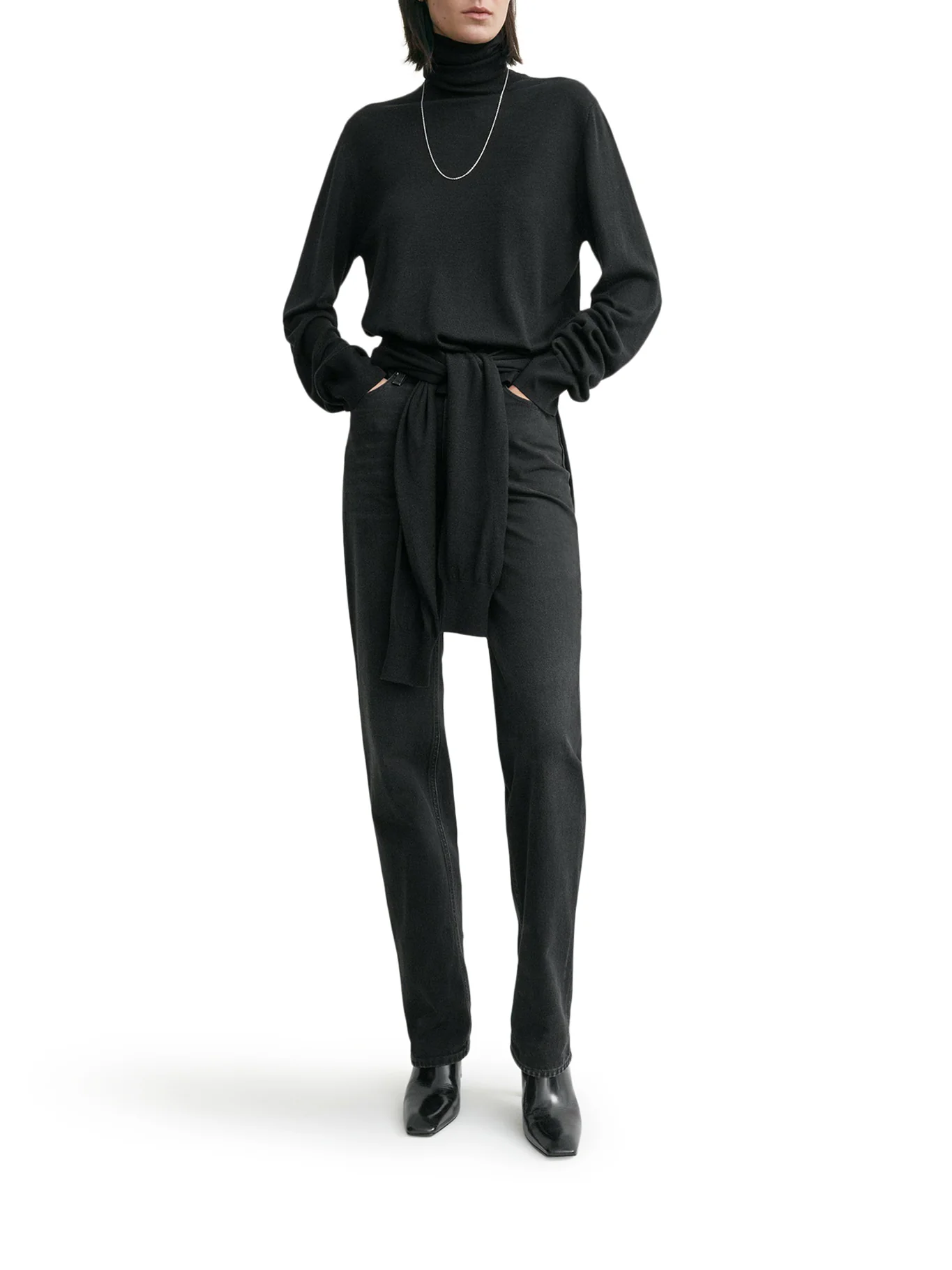 DOUBLE-SLEEVED WOOL TURTLENECK - Image 2