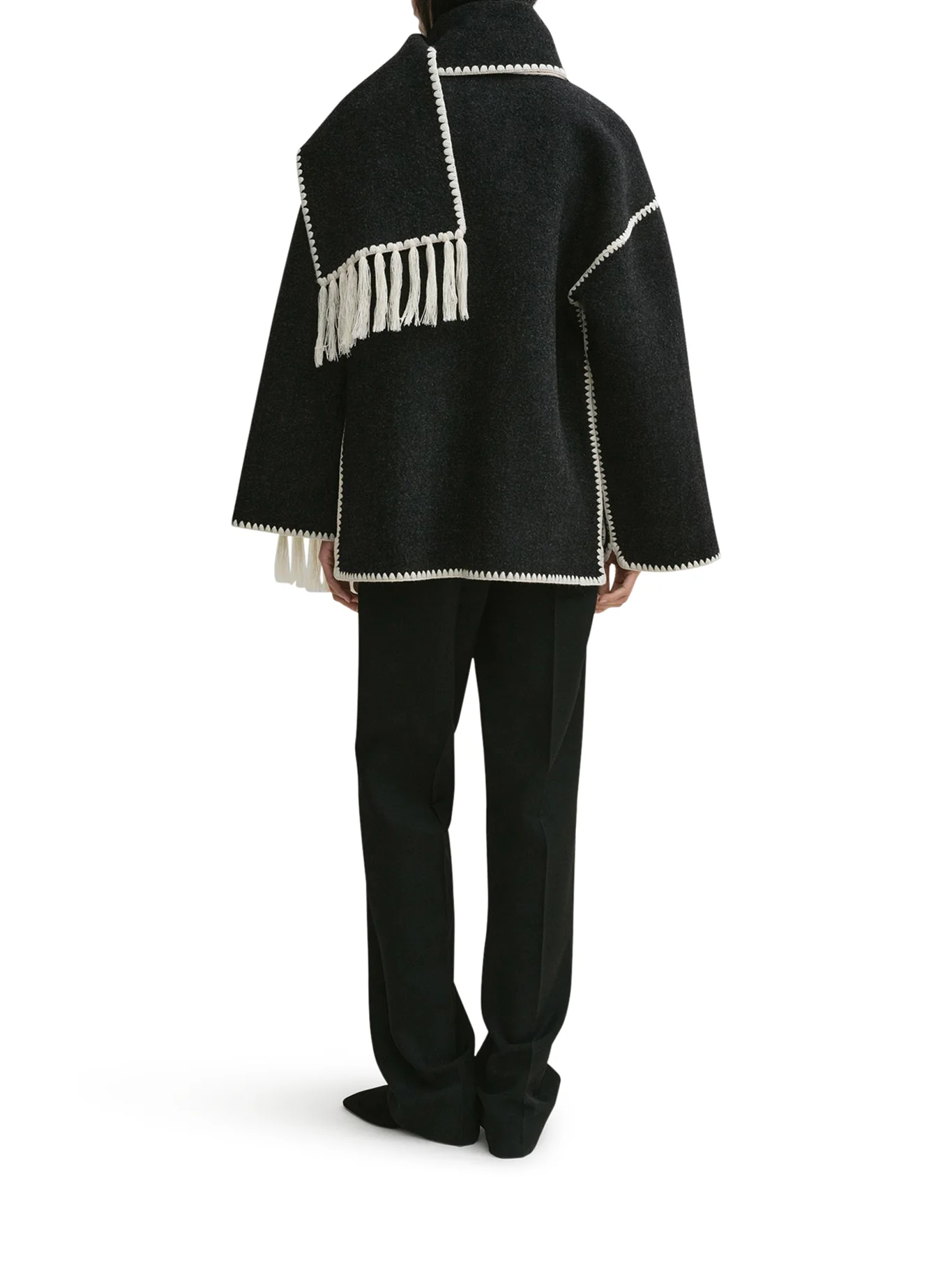 WOOL JACKET WITH SCARF - Image 4