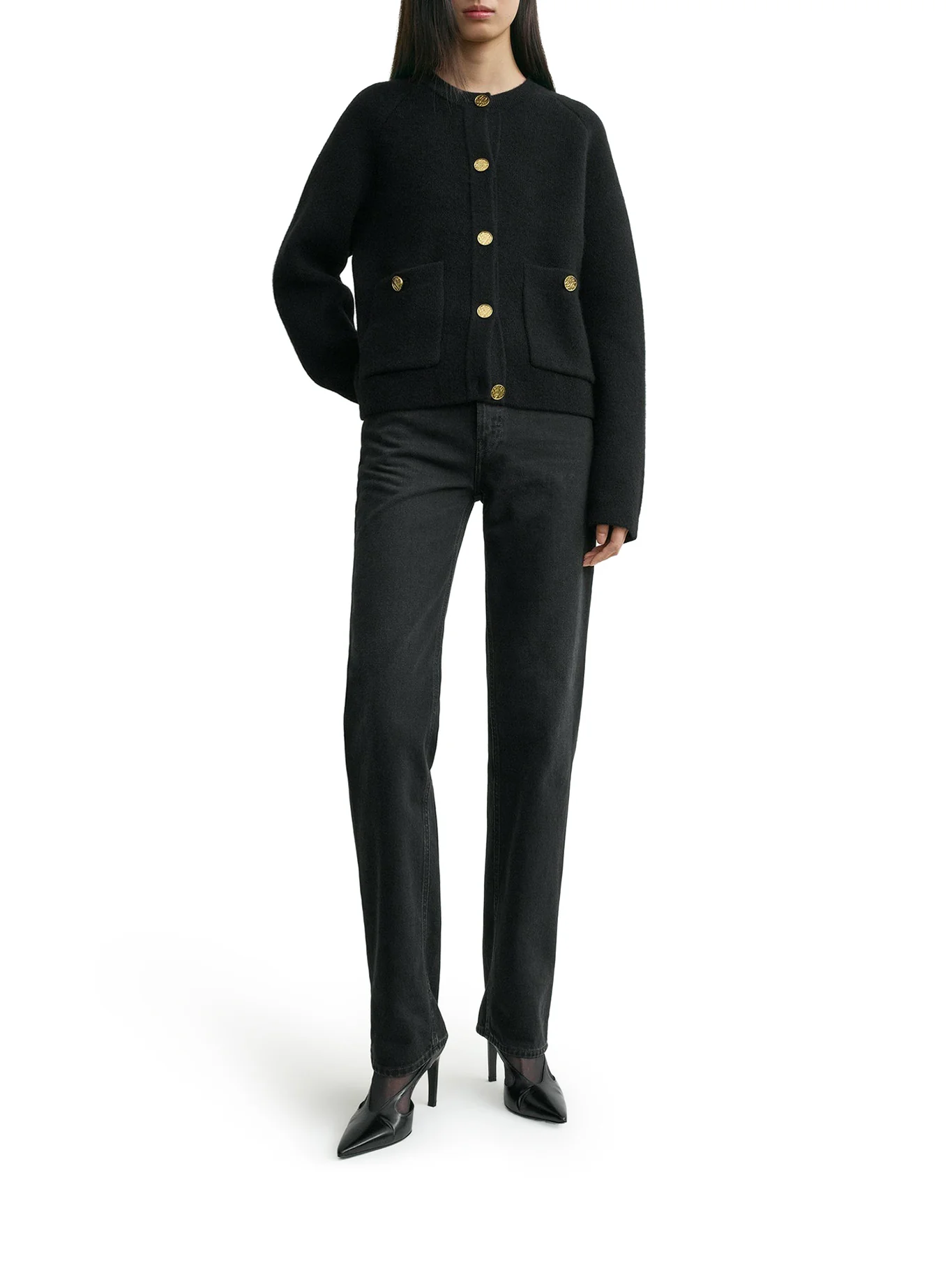 HAMMERED BUTTON CARDIGAN - Image 2