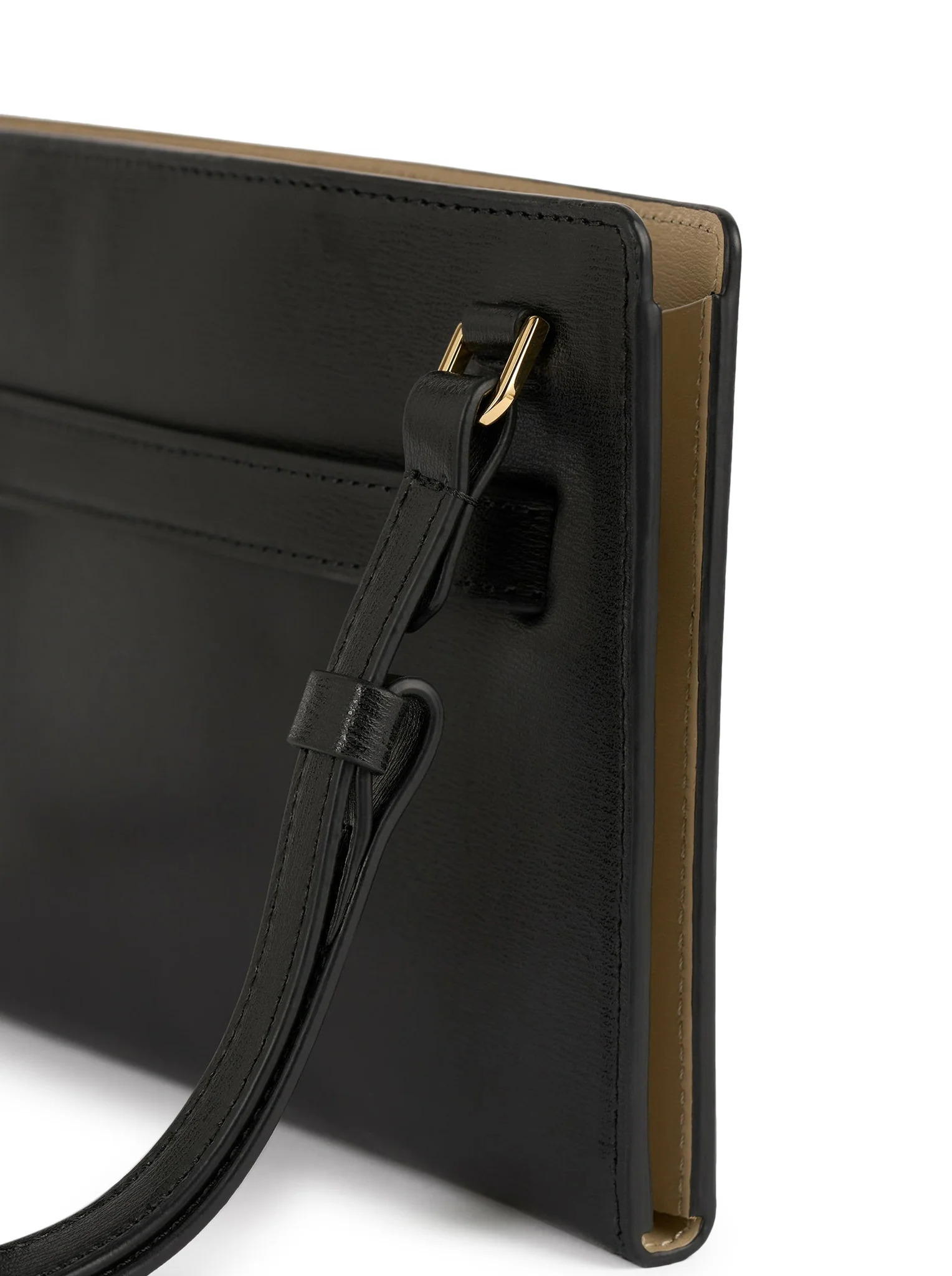 LEATHER SHOULDER BAG WITH BELT - Image 6