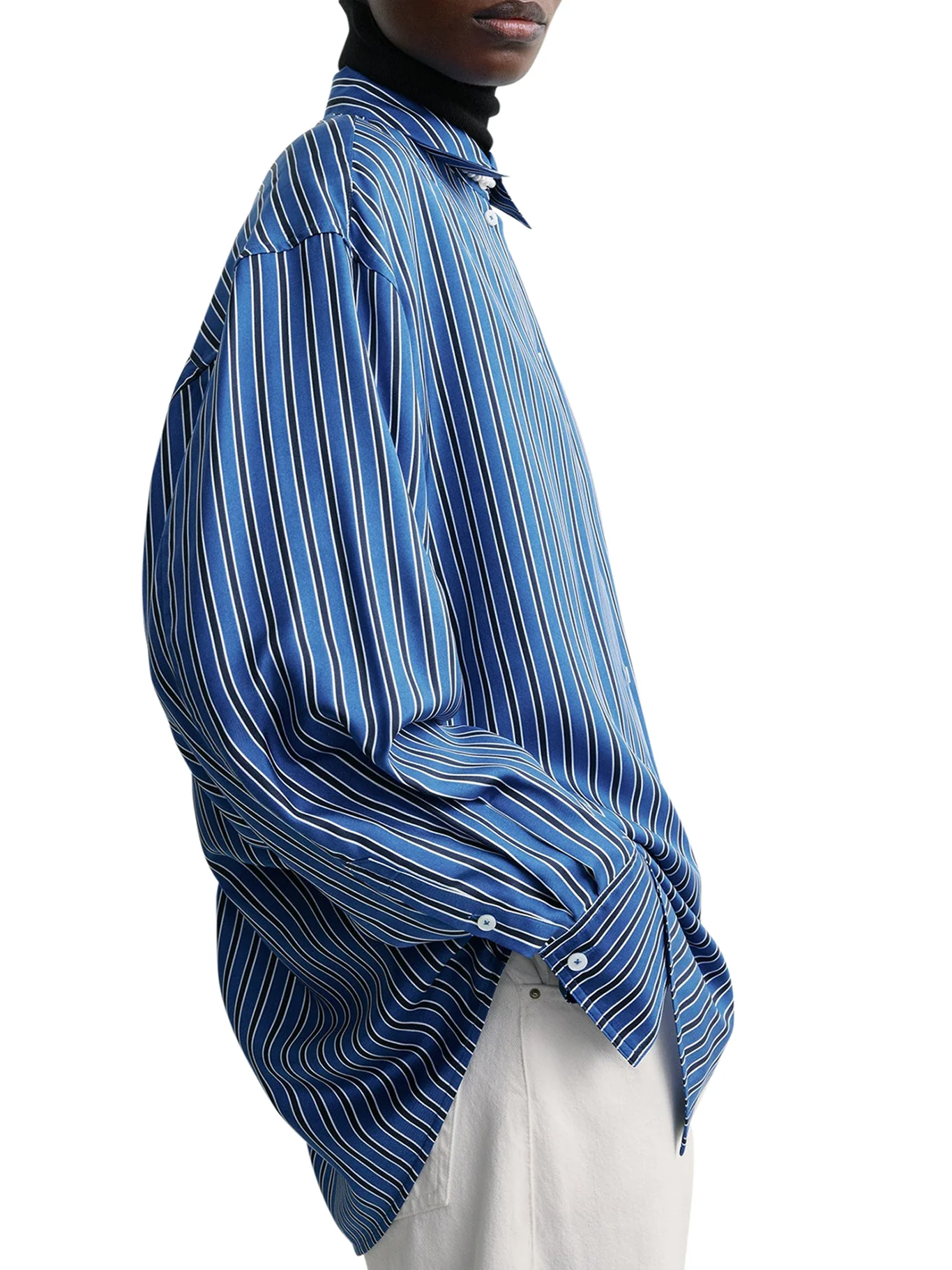 OVERSIZED STRIPED SHIRT - Image 5