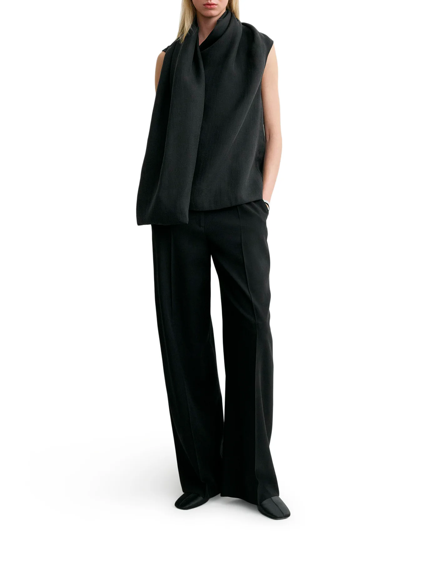 SCARF NECK BLOUSE - Image 2