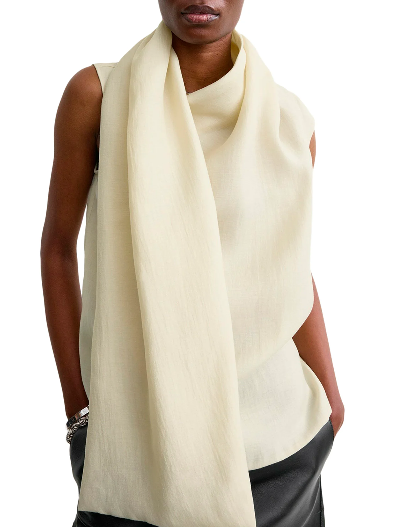 SCARF NECK BLOUSE - Image 4