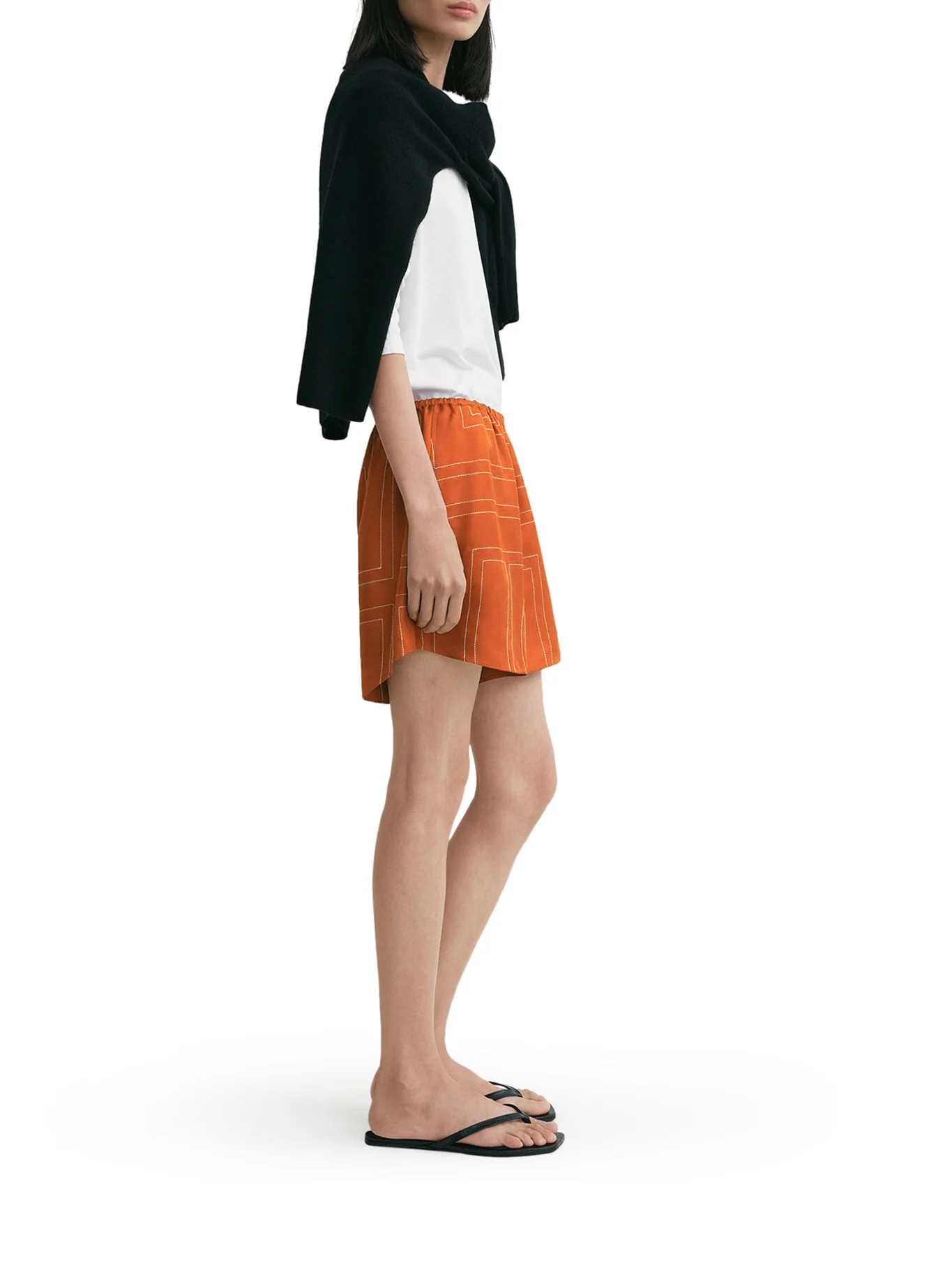 SILK SHORTS WITH MONOGRAM - Image 5