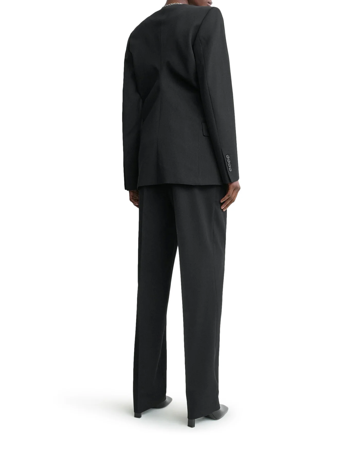 SINGLE-BREASTED WOOL BLEND BLAZER - Image 3