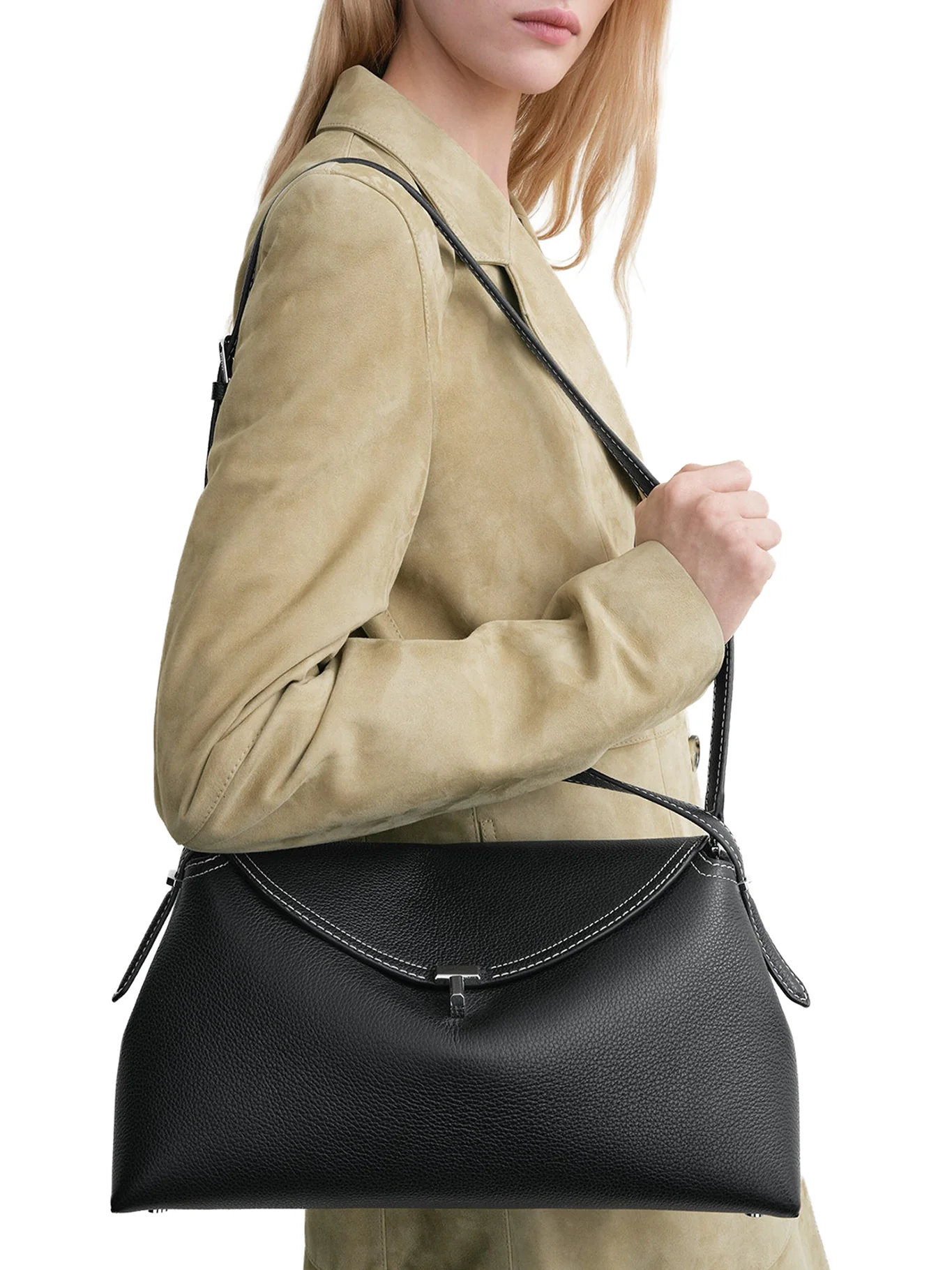 T-LOCK BAG IN EMBOSSED LEATHER - Image 3
