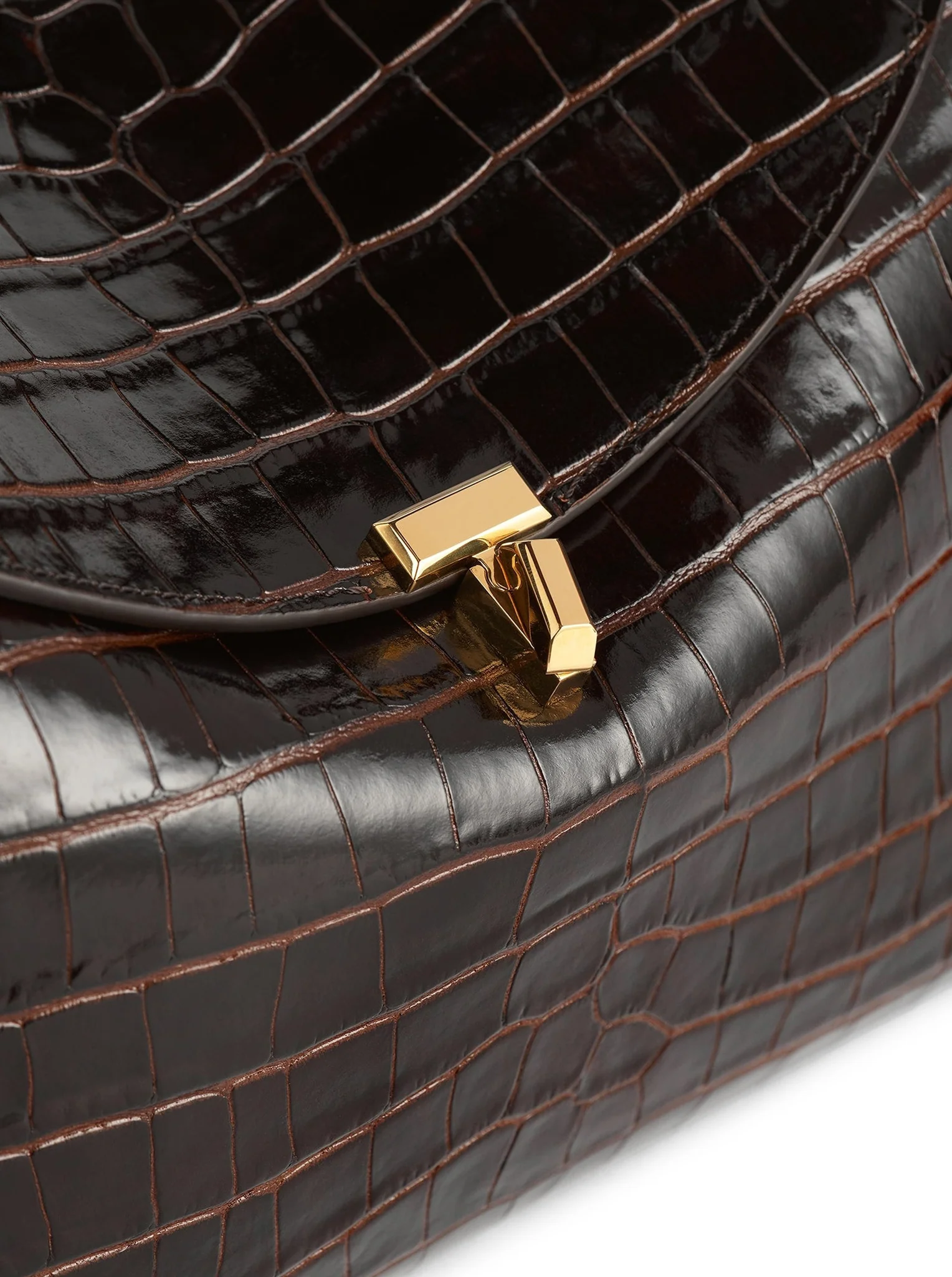 T-LOCK BAG WITH CROCODILE PRINT - Image 8