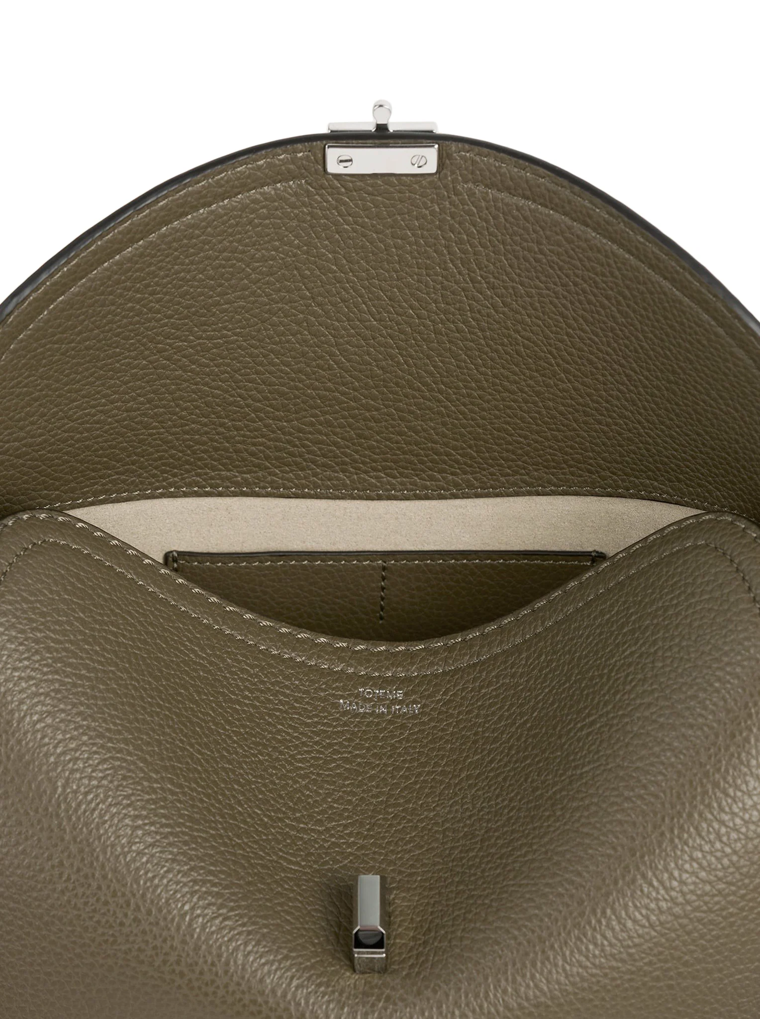T-LOCK HAMMERED LEATHER CLUTCH - Image 7