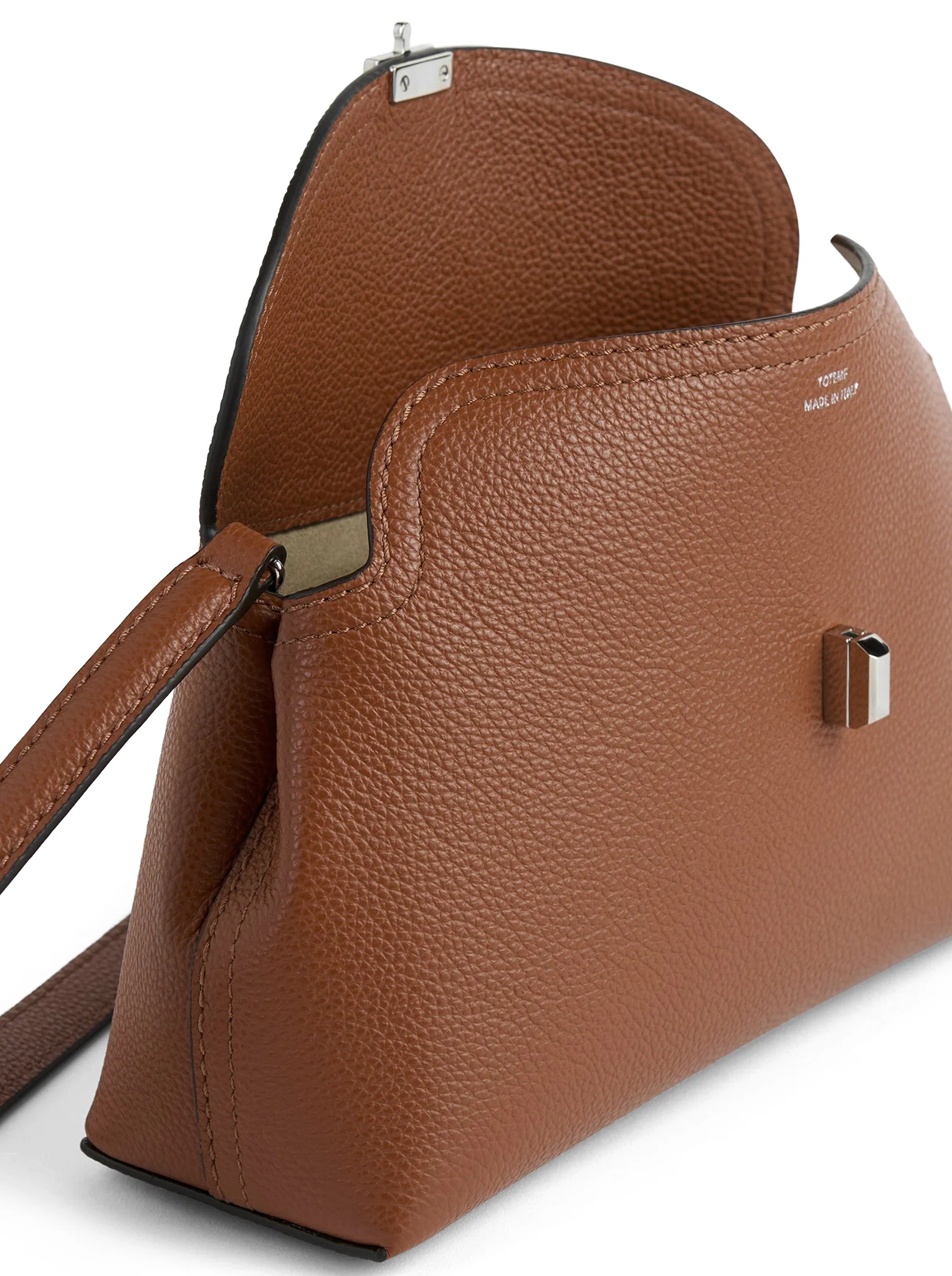 T-LOCK HAMMERED LEATHER CLUTCH - Image 7