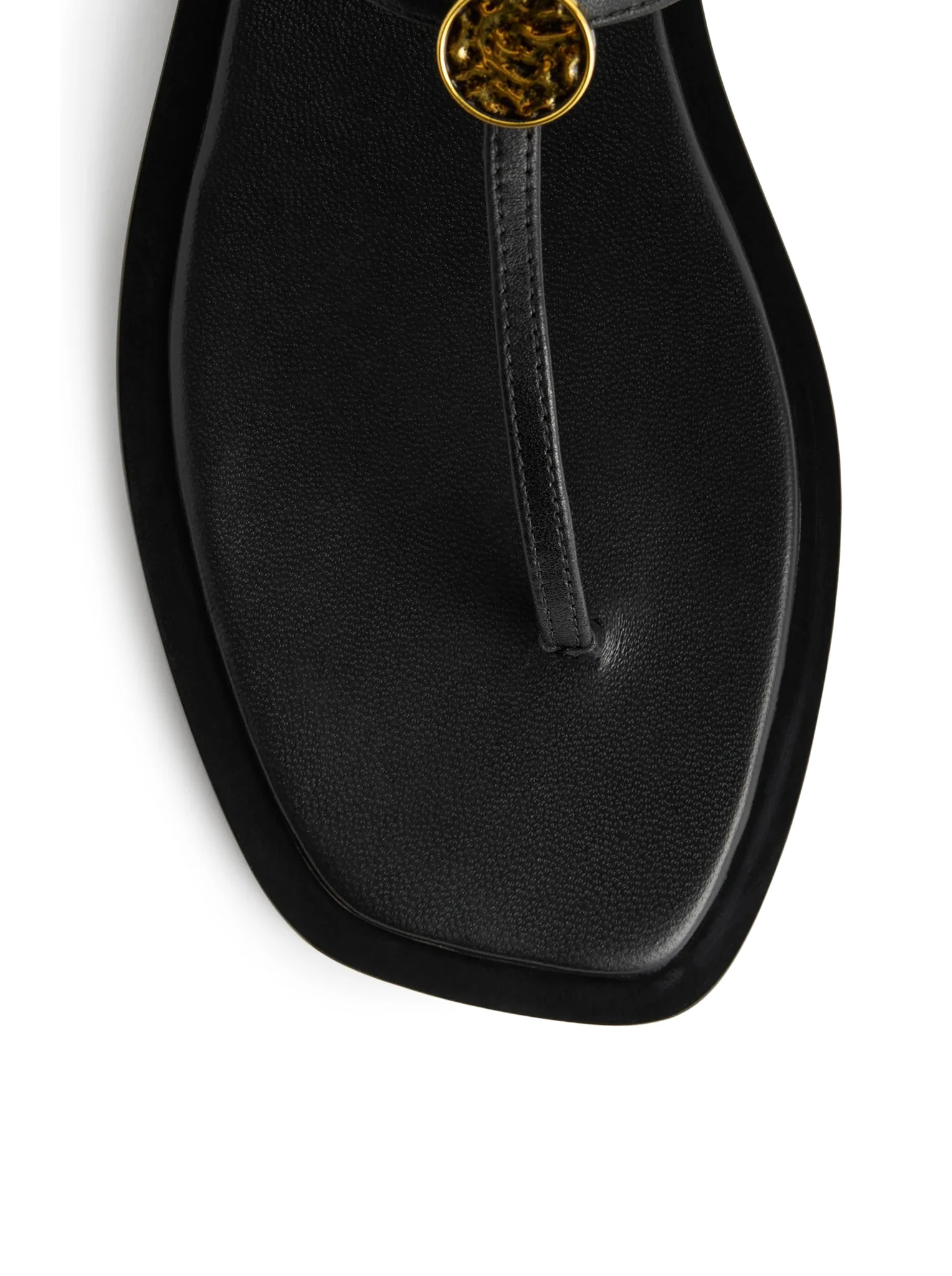 T-STRAP LEATHER SANDALS - Image 7