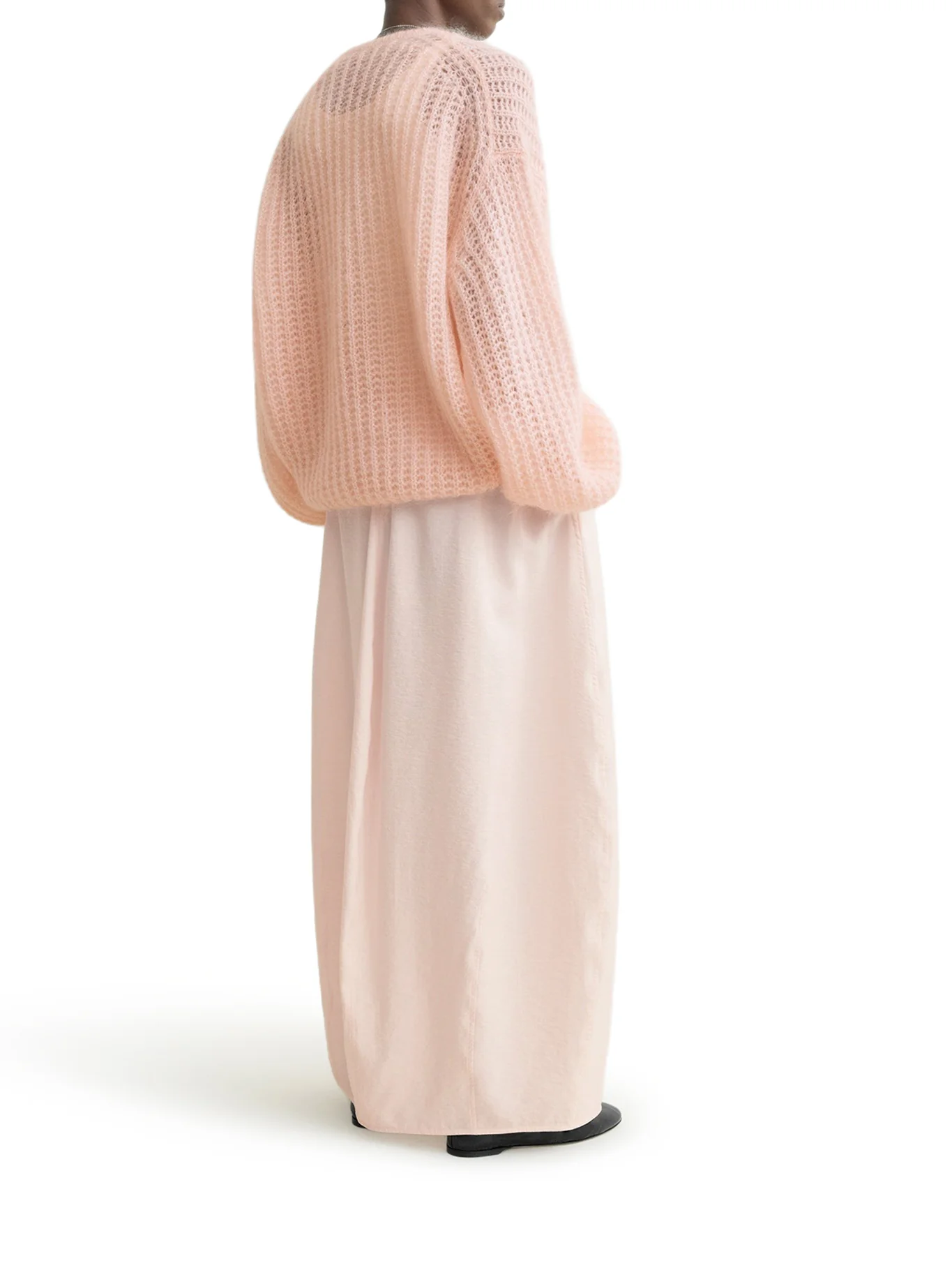 VIRGIN WOOL AND MOHAIR SWEATER WITH WIDE SLEEVES - Image 3