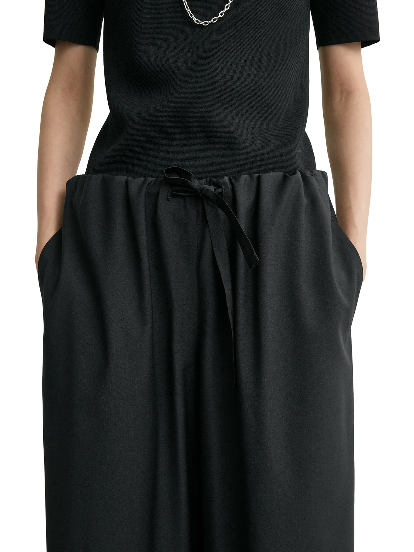 WOOL TROUSERS WITH DRAWSTRING - Image 5