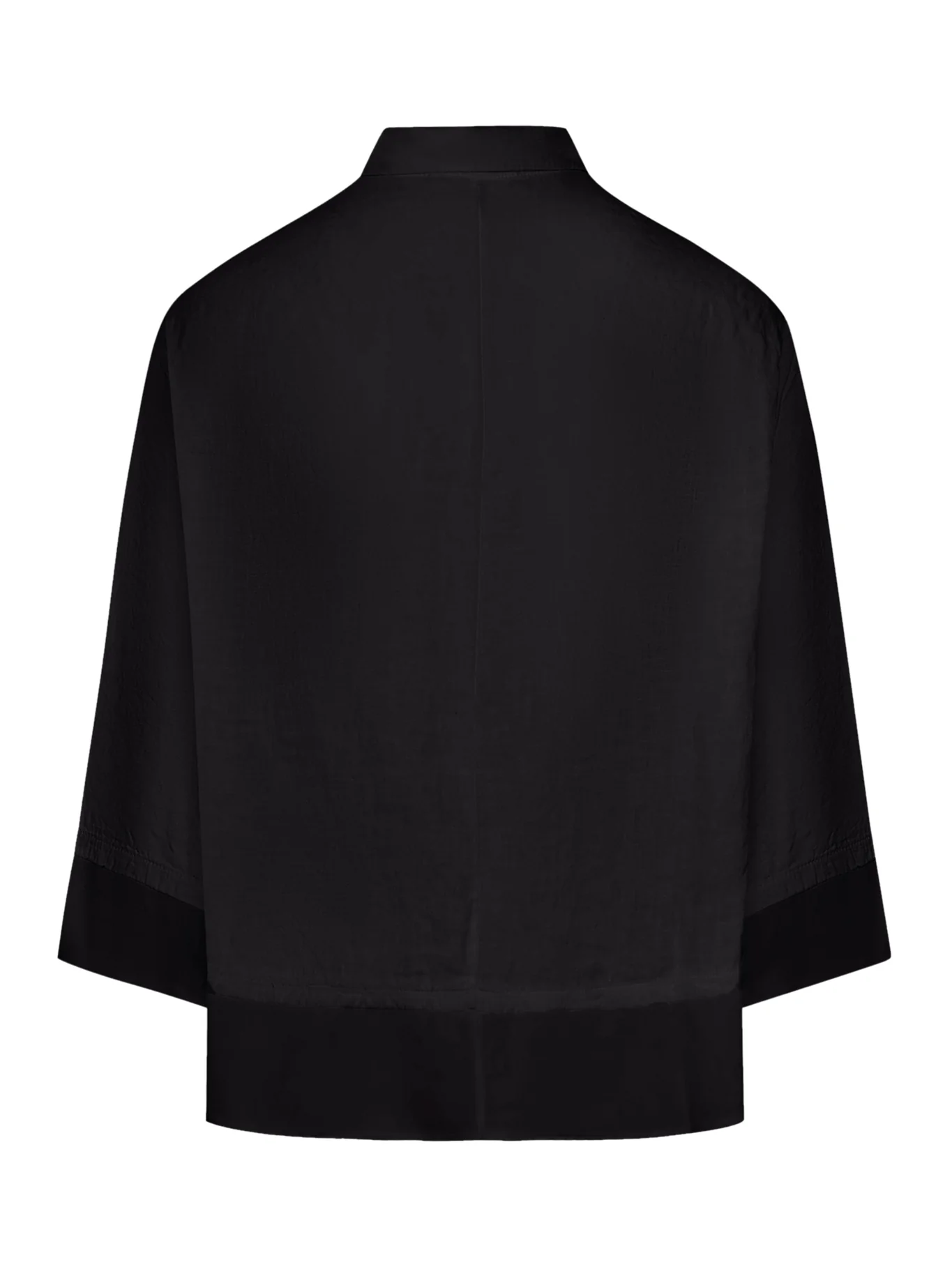 3/4 SLEEVE LINEN SHIRT WITH GEORGETTE INSERTS - Image 2