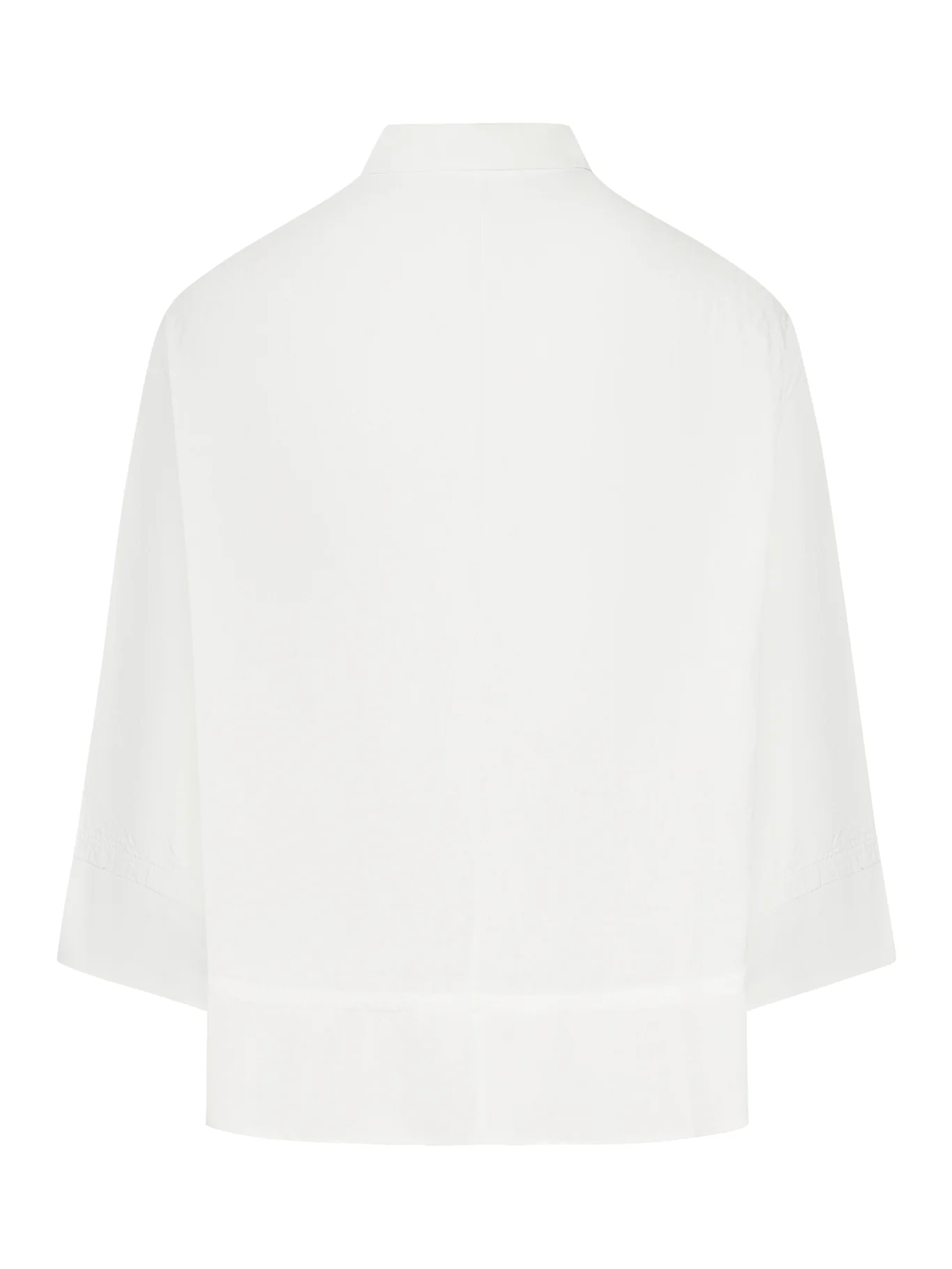 3/4 SLEEVE LINEN SHIRT WITH GEORGETTE INSERTS - Image 2