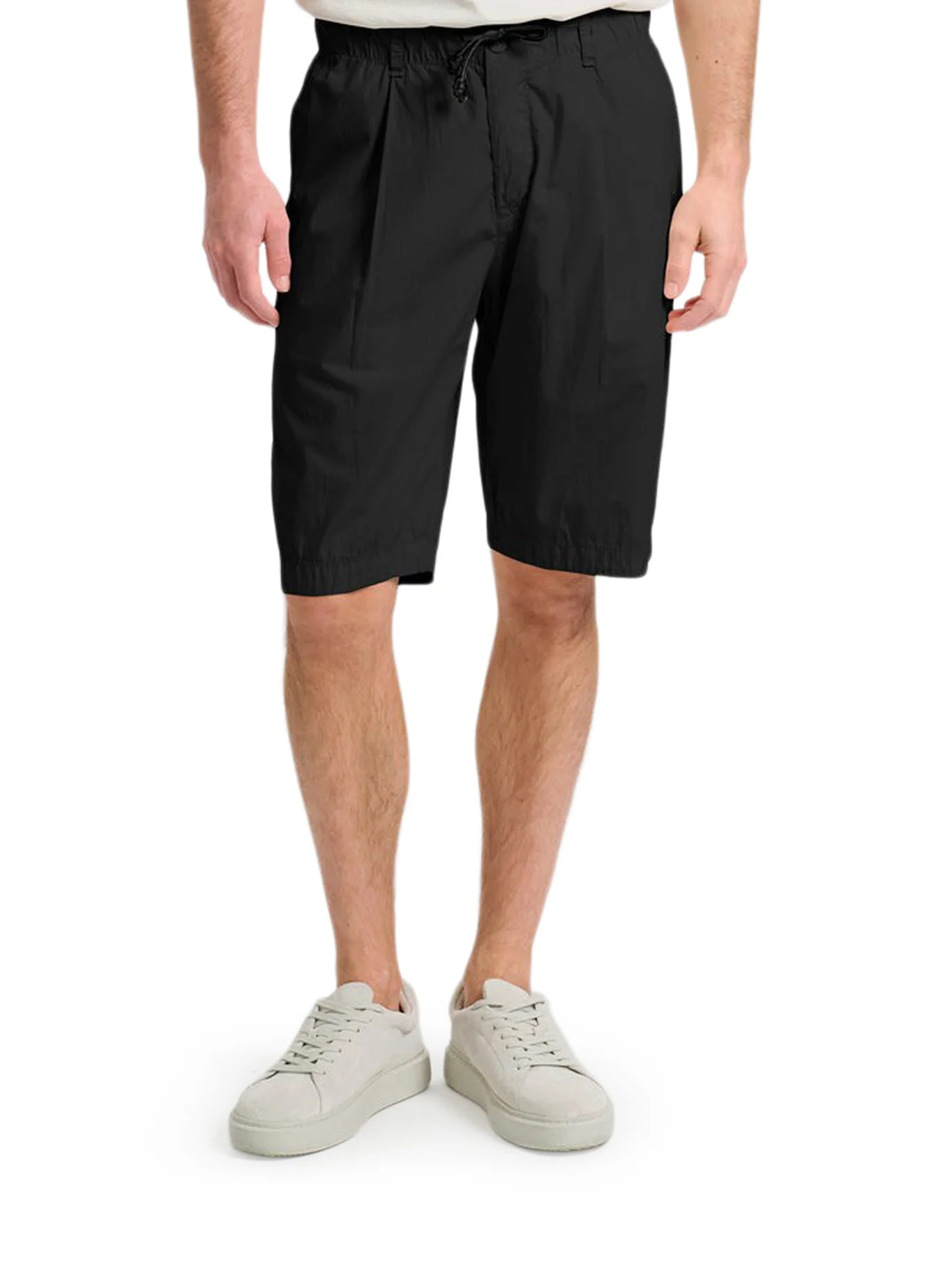 LIGHTWEIGHT COTTON BERMUDA SHORTS WITH DRAWSTRING - Image 3