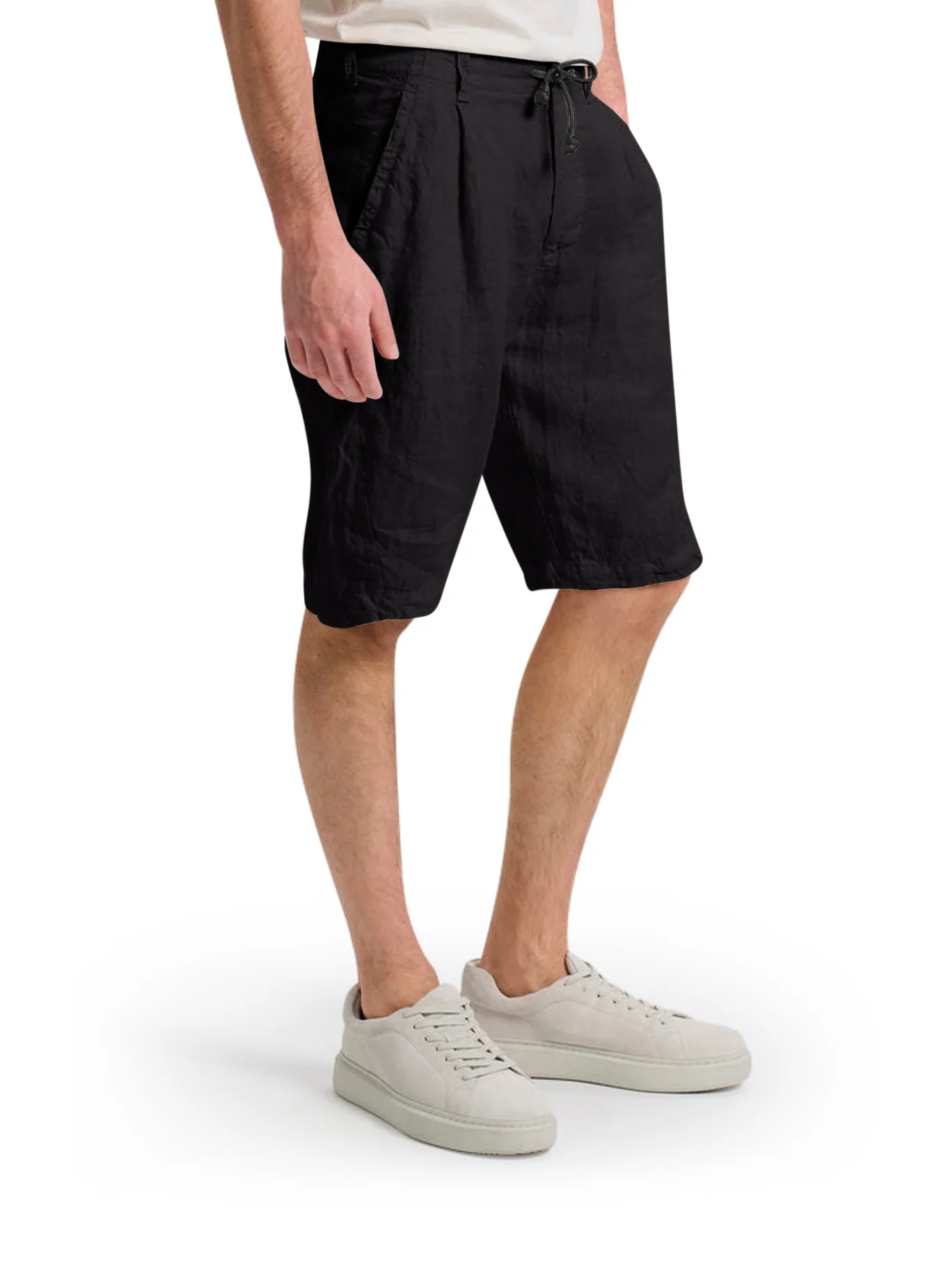 LINEN BERMUDA SHORTS WITH DRAWSTRING - Image 5