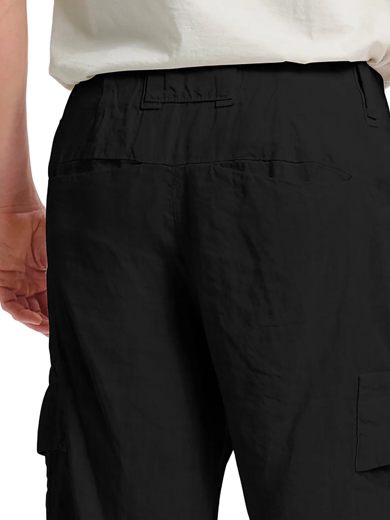 LINEN CARGO BERMUDA SHORTS - Image 6