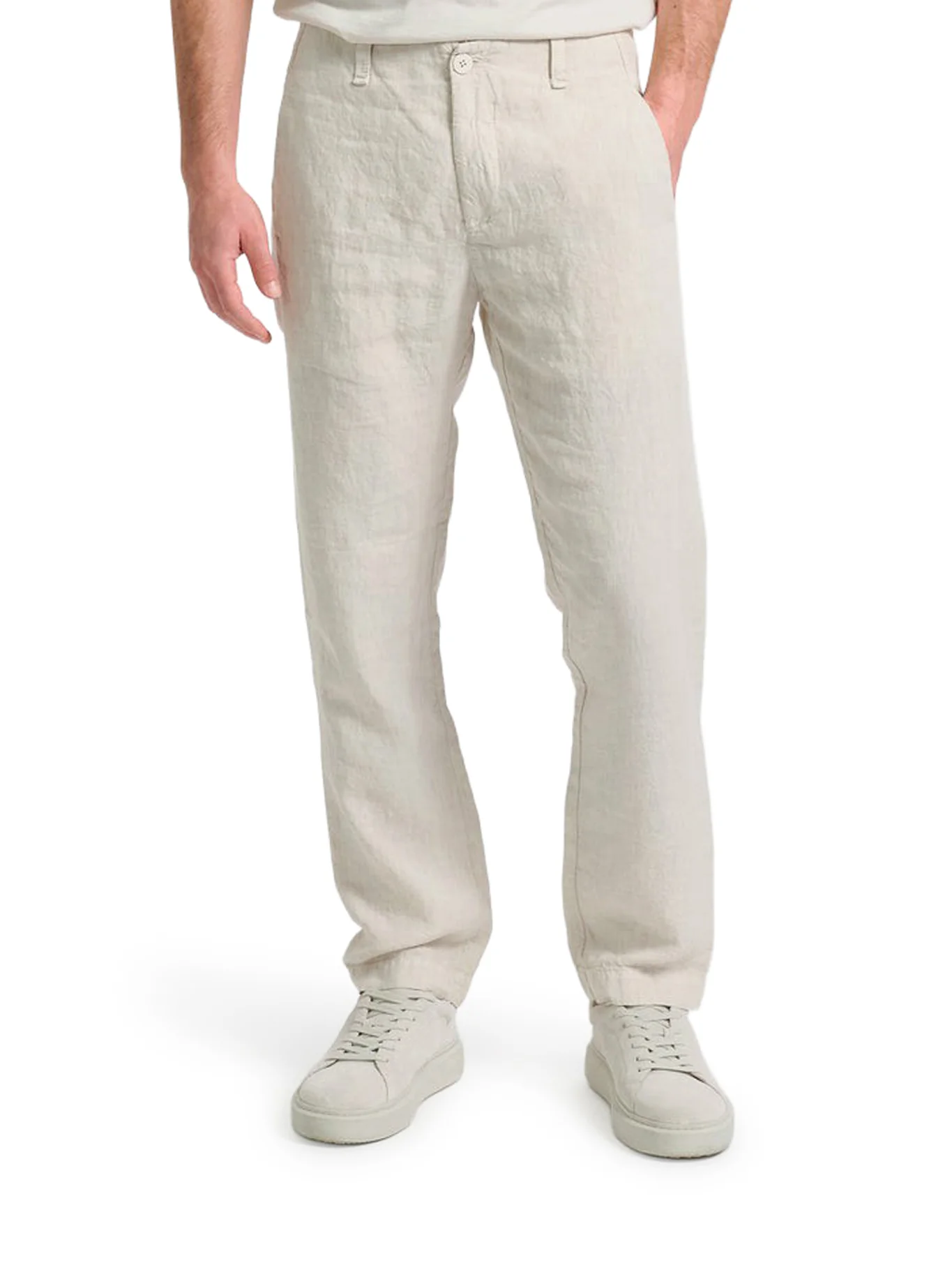 REGULAR-FIT LINEN TROUSERS - Image 3