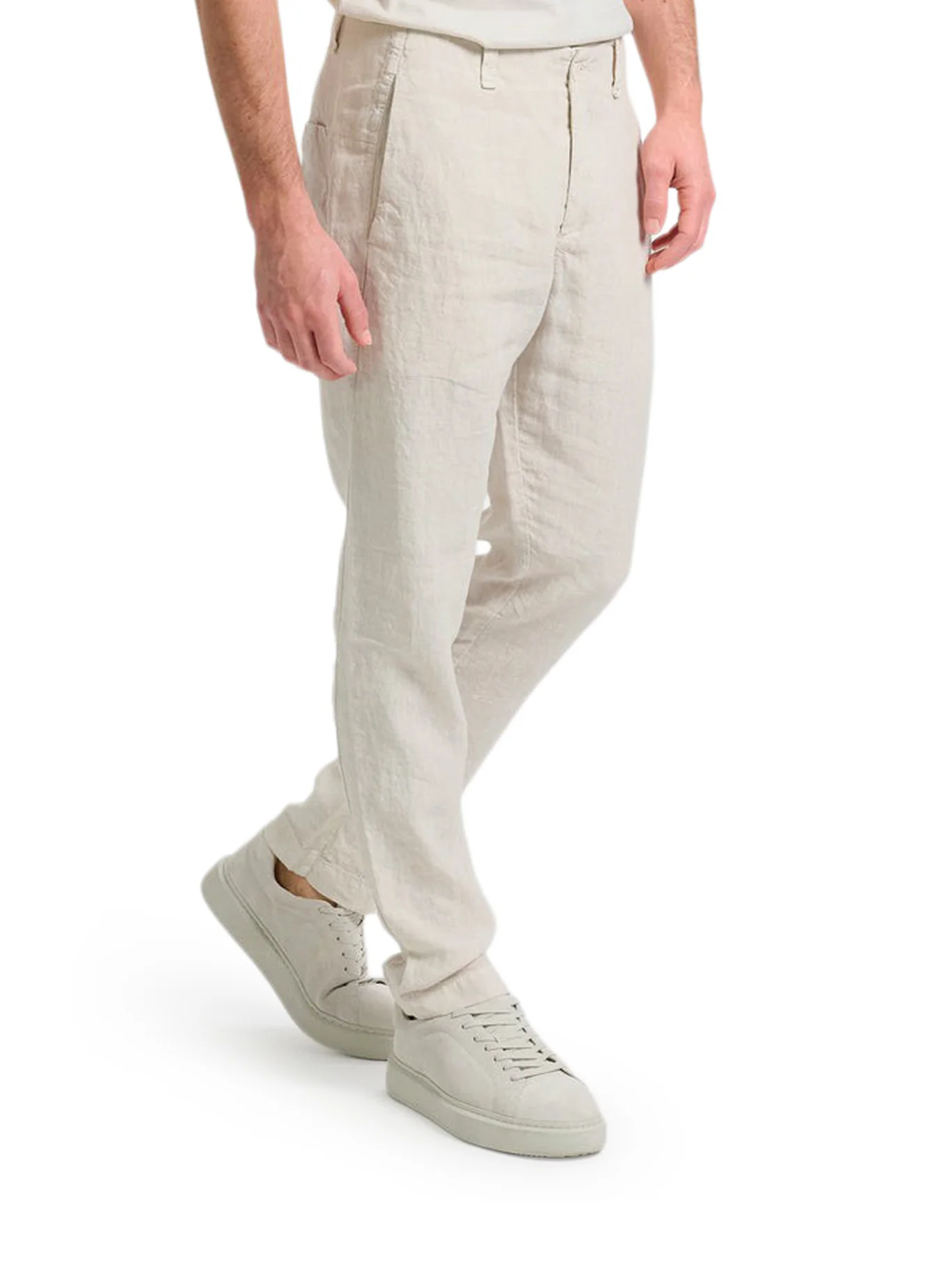 REGULAR-FIT LINEN TROUSERS - Image 5