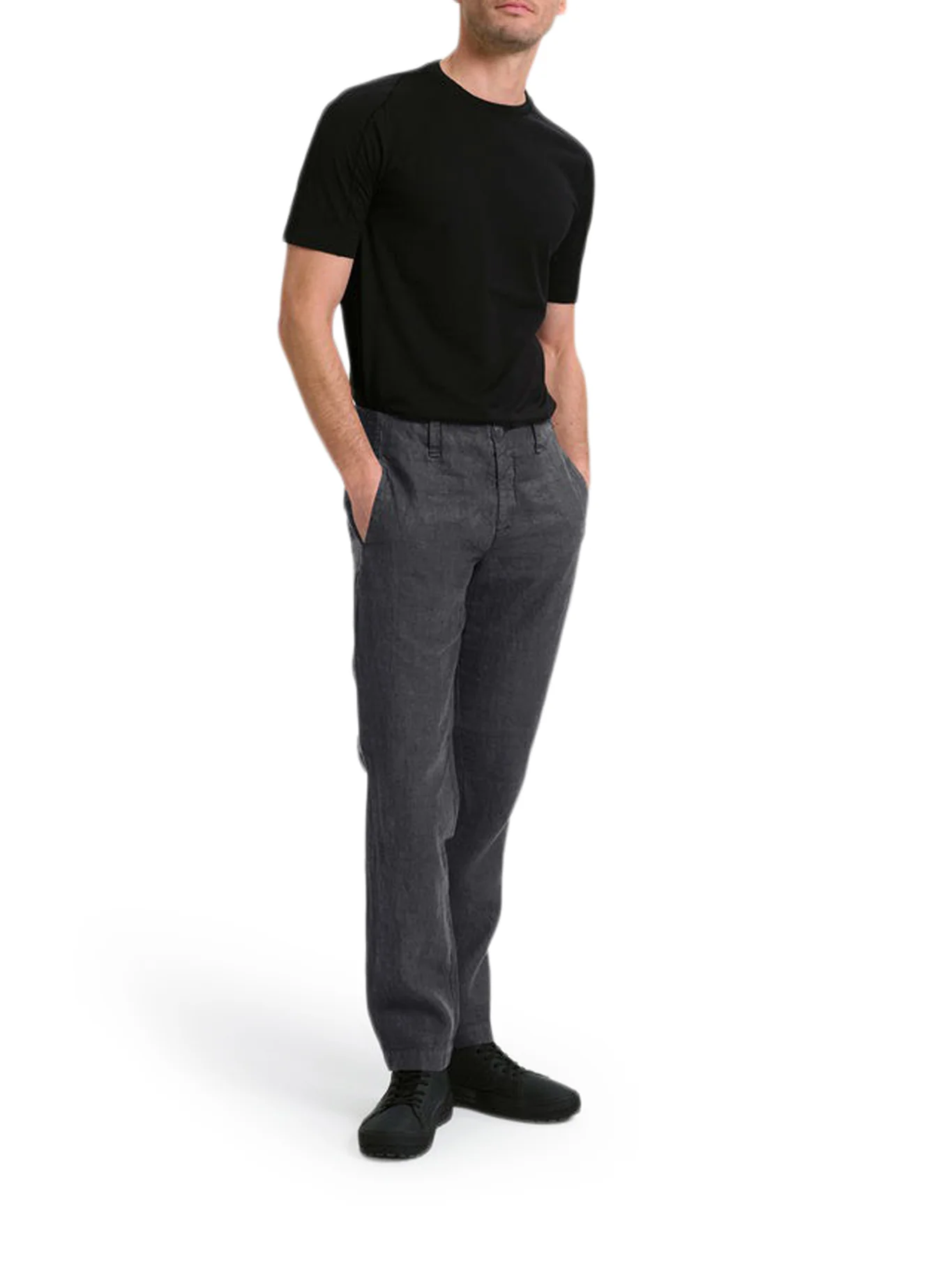 REGULAR-FIT LINEN TROUSERS - Image 2